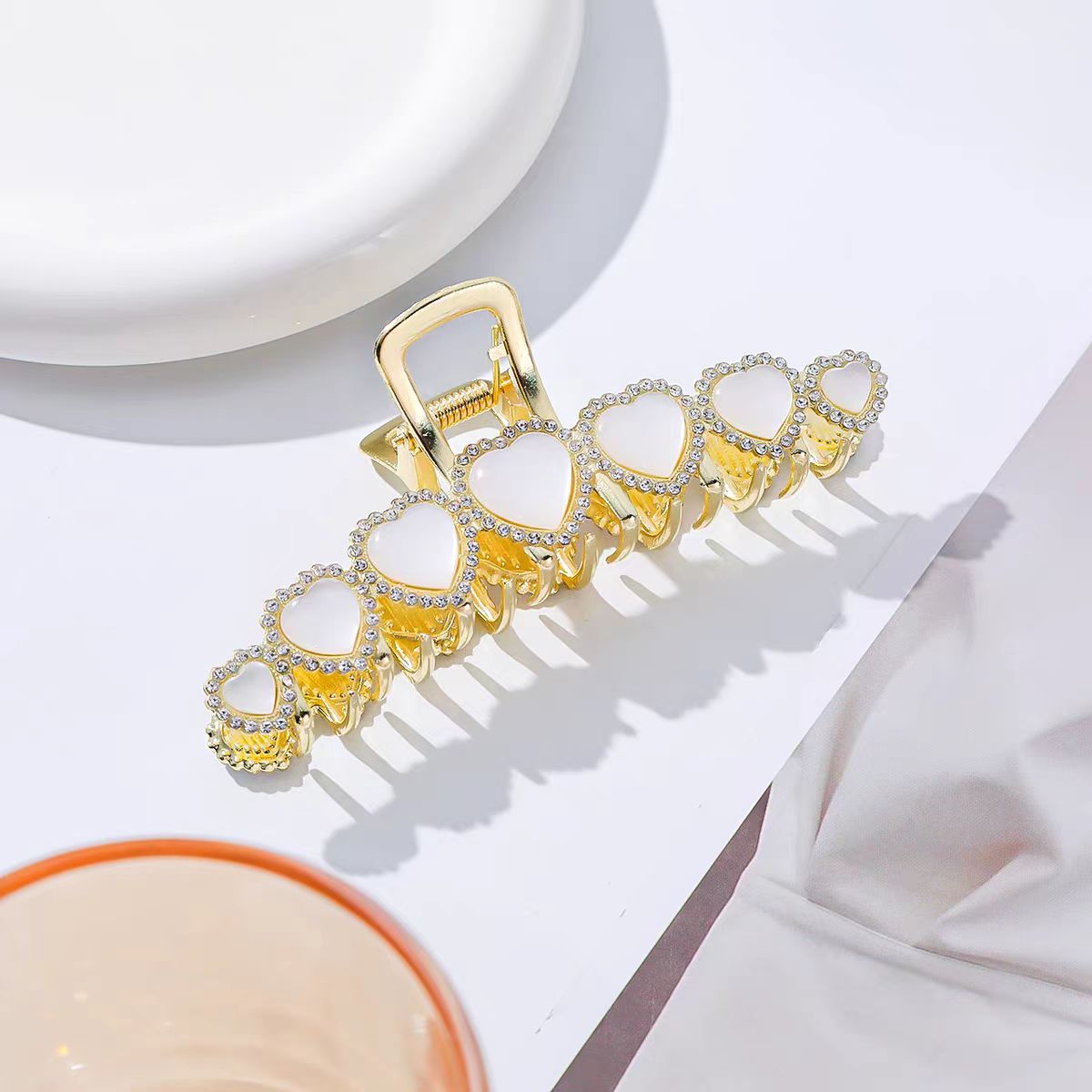 可爱毛线针织樱桃发夹韩国花朵手工编织侧边夹女饰品发饰批发头饰123