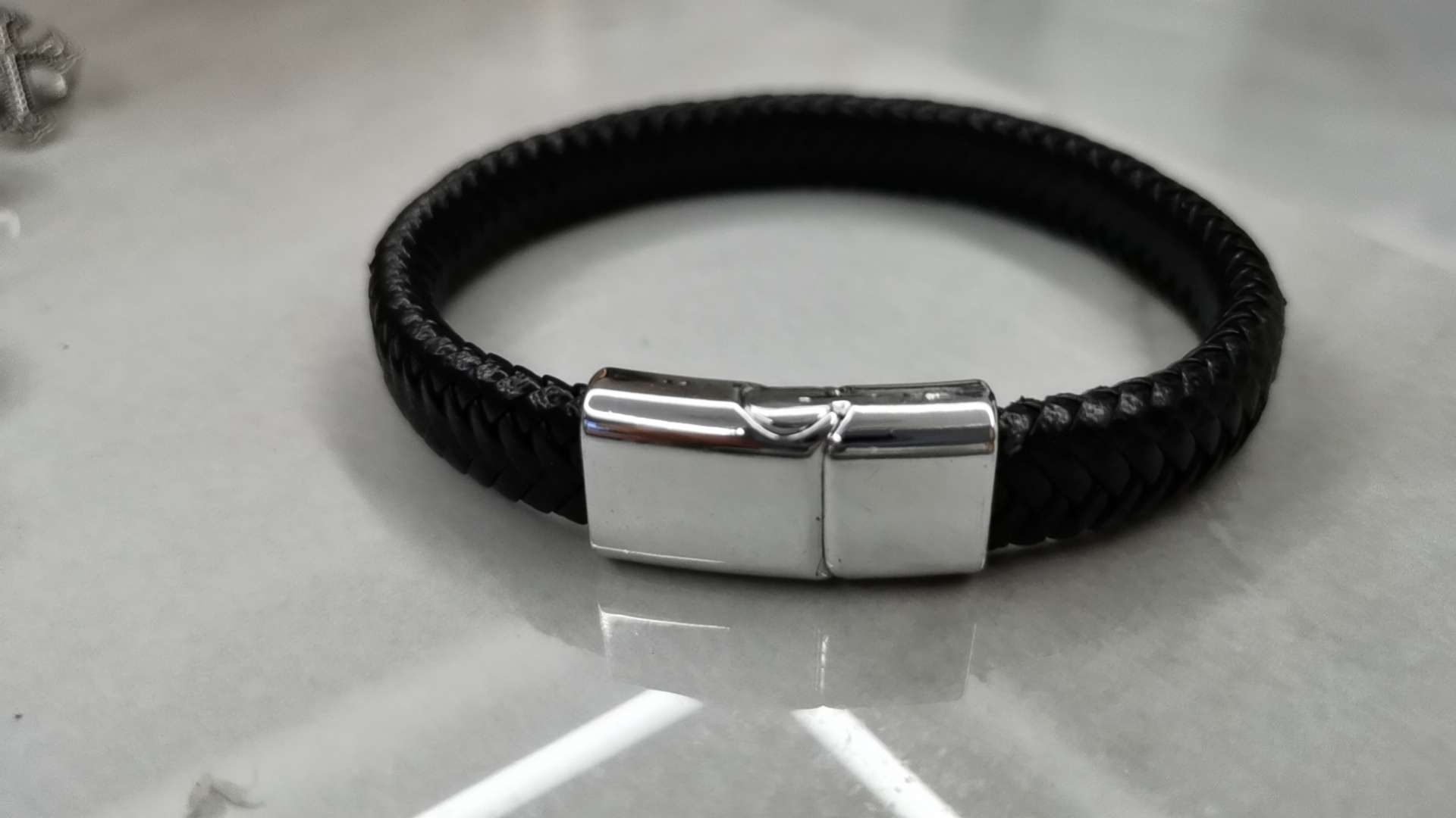 合金饰品配件 独特设计 DIY手工制作材料 高质量耐用饰品配件独特的手镯PU材质
