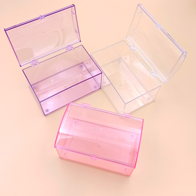 长方形塑料透明盒儿童DIY手工黏土玩具盒百宝盒首饰盒饰品收纳盒图