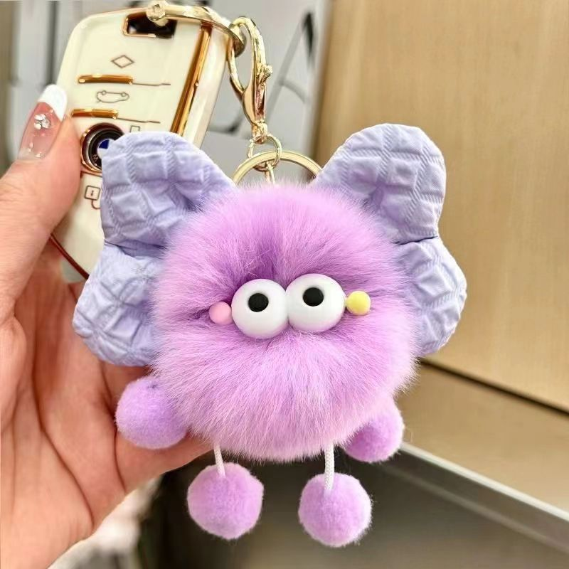 Customized cartoon keychain accessories, plush toys, small gifts, couple presents, bags, pendants, car keychain chains Item Picture
