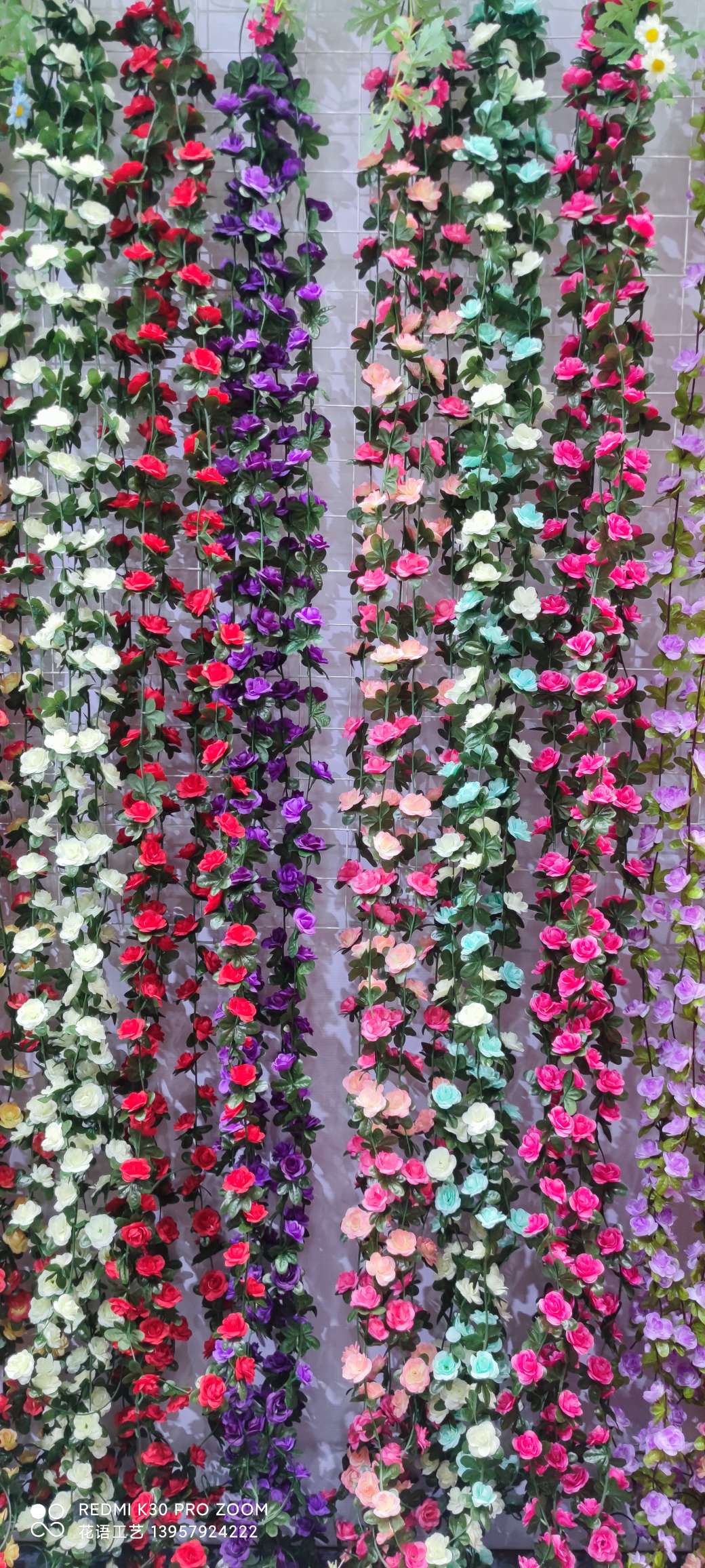 Artificial green plants, vines, green leaves, ceiling decoration, artificial flowers, vines, balconies, water pipes, plastic grape leaves detail image 10