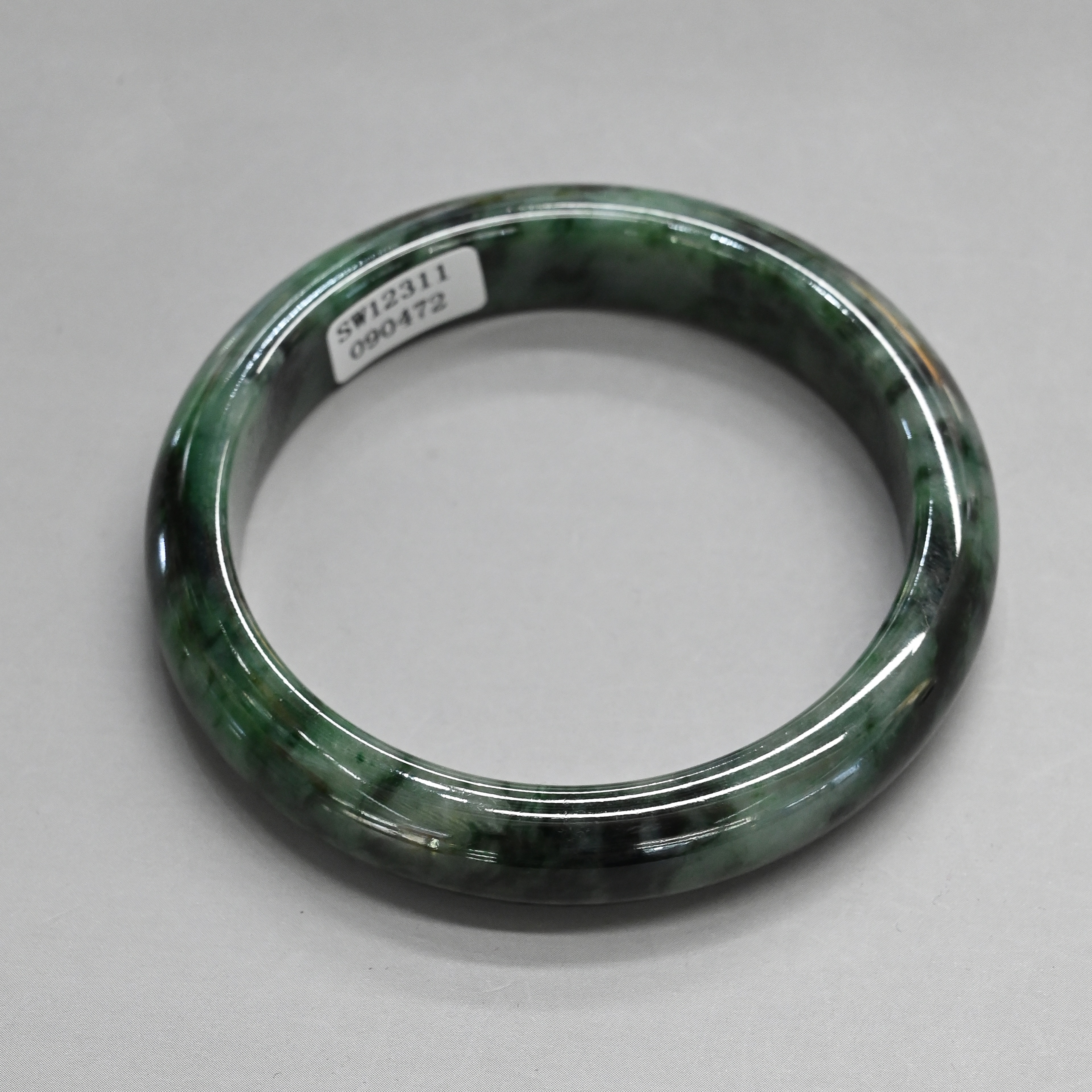 Real Fu Xia Jewelry Natural Jade Bracelet Dark Green Jewelry Hand Decorated Jade Bracelet Jade Bracelet New Chinese Style Specification drawing