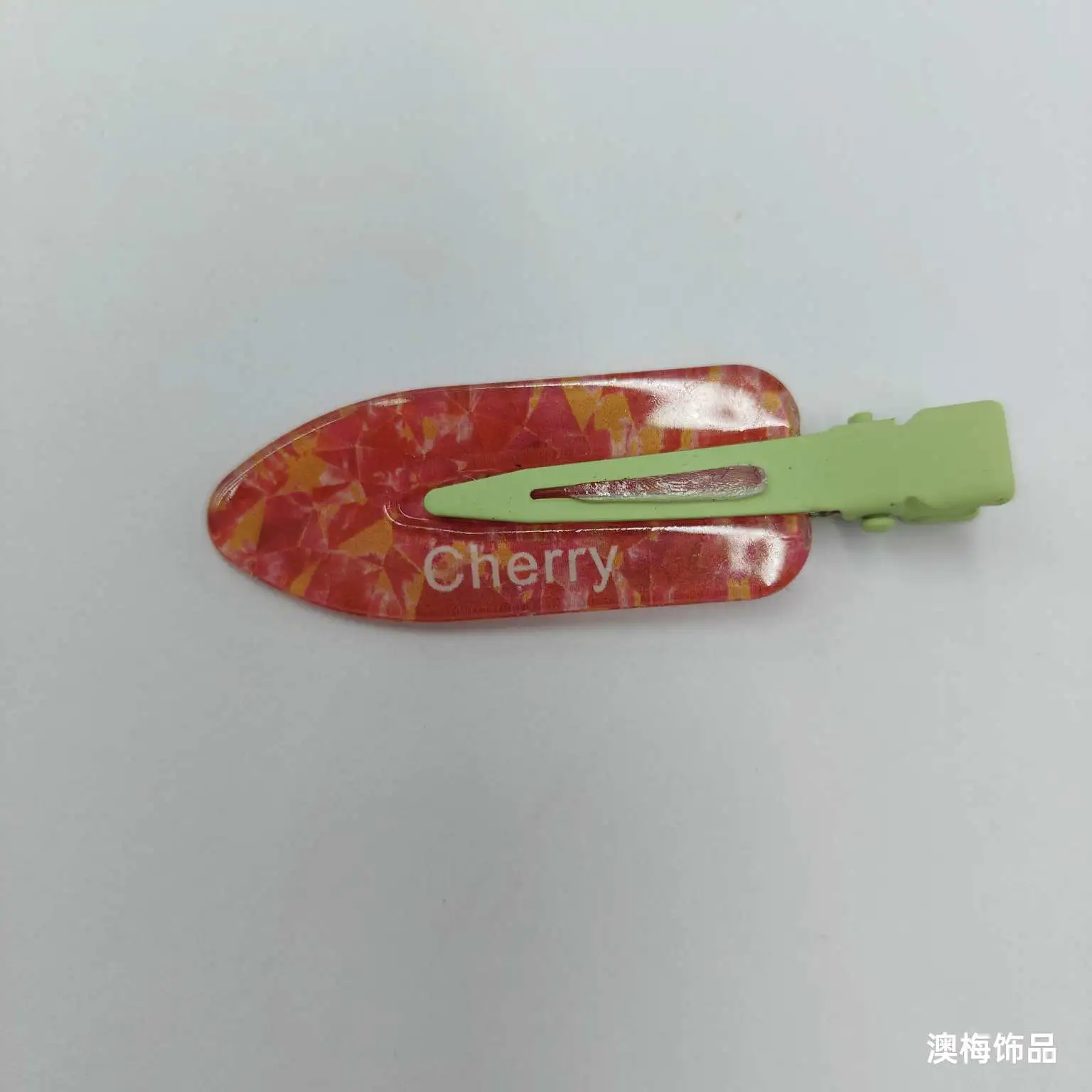 Summer fresh and clean invisible hair clips made of acrylic material, with colorful transparent fruit hair clips. The side clips are exquisite and cute, with a girlish heart detail image 8