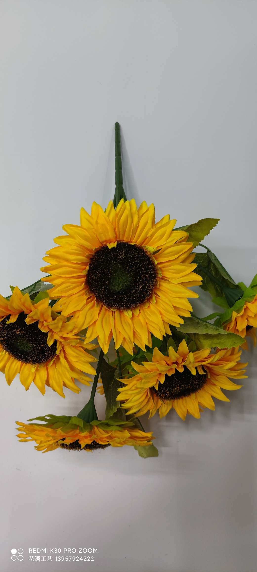 Simulation Flower Sunflower Sunflower Wedding Home Small Flower Fake Flower Simulation Bouquet Spot Wholesale Specification drawing