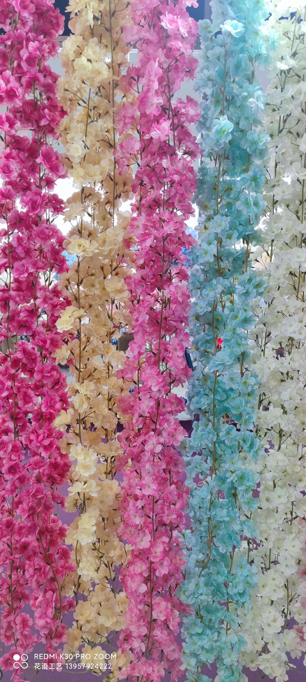 Artificial green plants, vines, green leaves, ceiling decoration, artificial flowers, vines, balconies, water pipes, plastic grape leaves Specification image