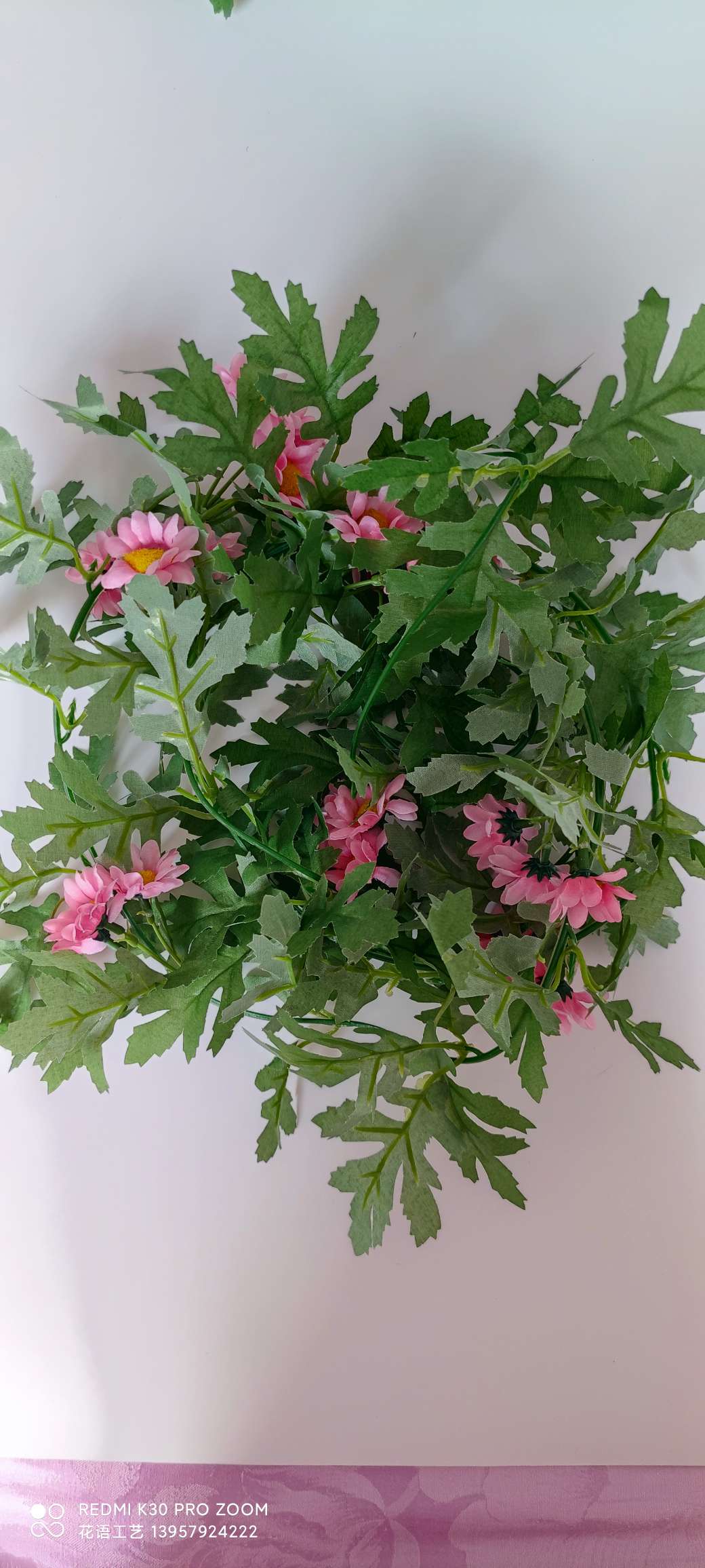 Artificial climbing plants: grape leaves, ivy, flower vines, green vines, green decorative green plants, vines, ivy detail image 12