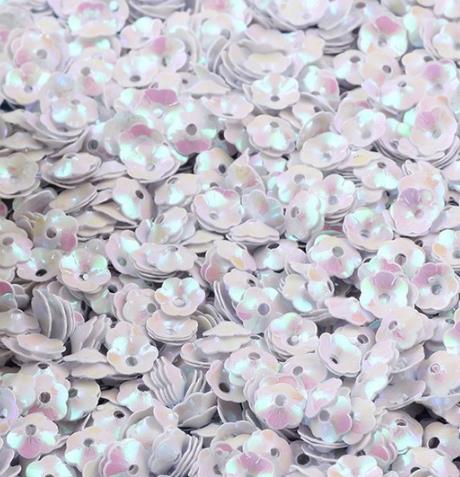 10MM五叶花凹亮片花朵，饰品配件，服装配件，DIY手工制作配件，工艺品配件500包装详情图8