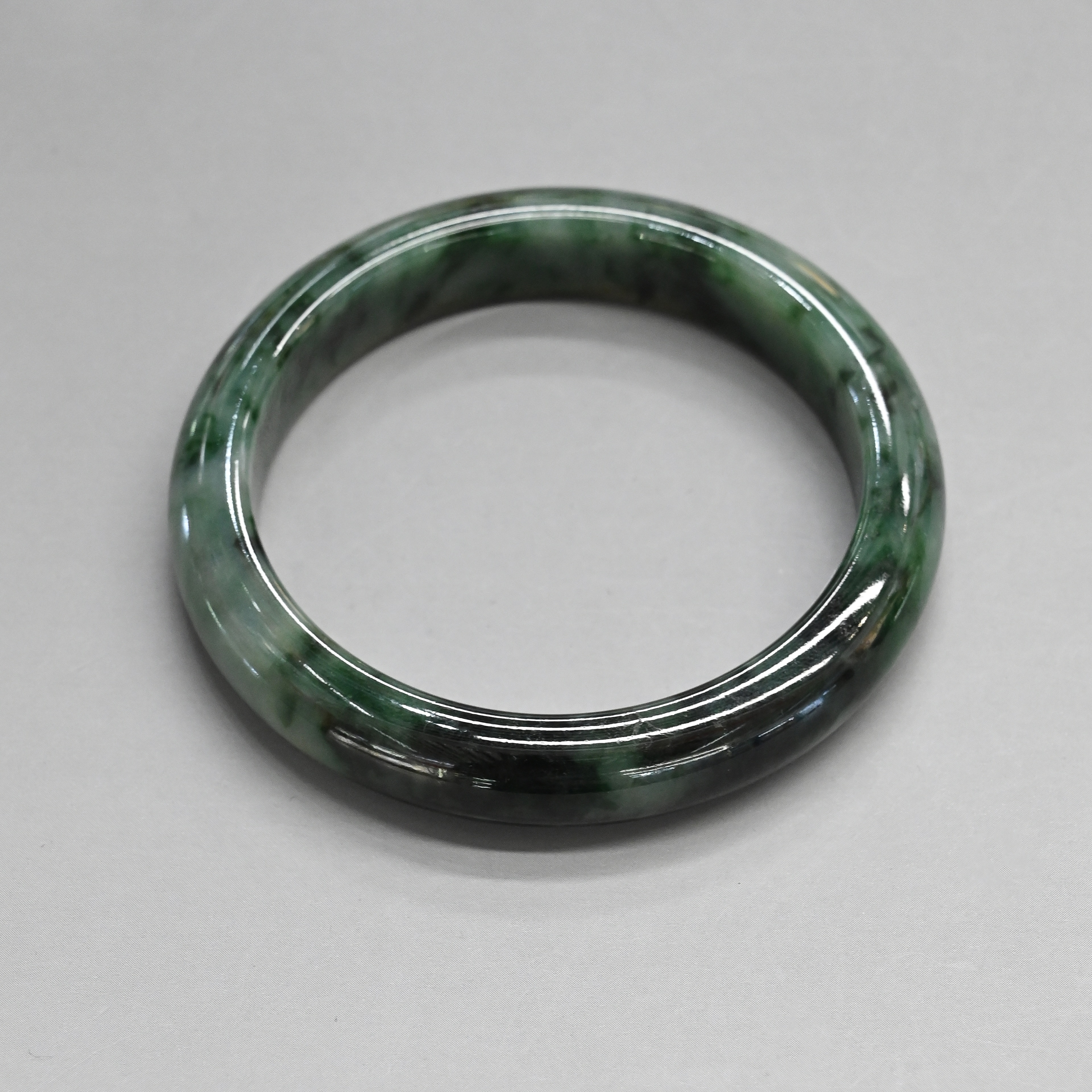 Real Fu Xia Jewelry Natural Jade Bracelet Dark Green Bracelet Jewelry Hand Jade Bracelet Jade Bracelet New Chinese Style Item Picture