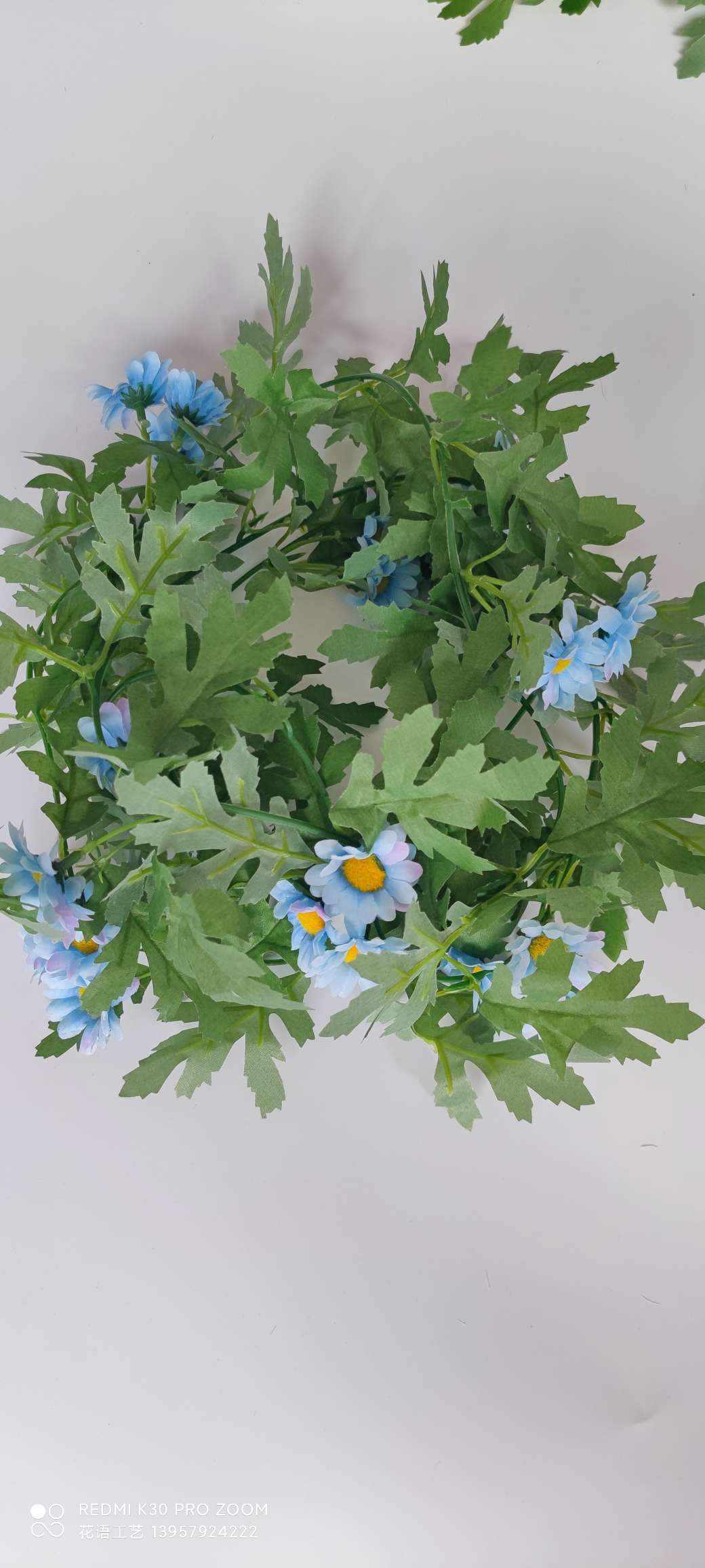 Artificial climbing plants: grape leaves, ivy, flower vines, green vines, green decorative green plants, vines, ivy detail image 15