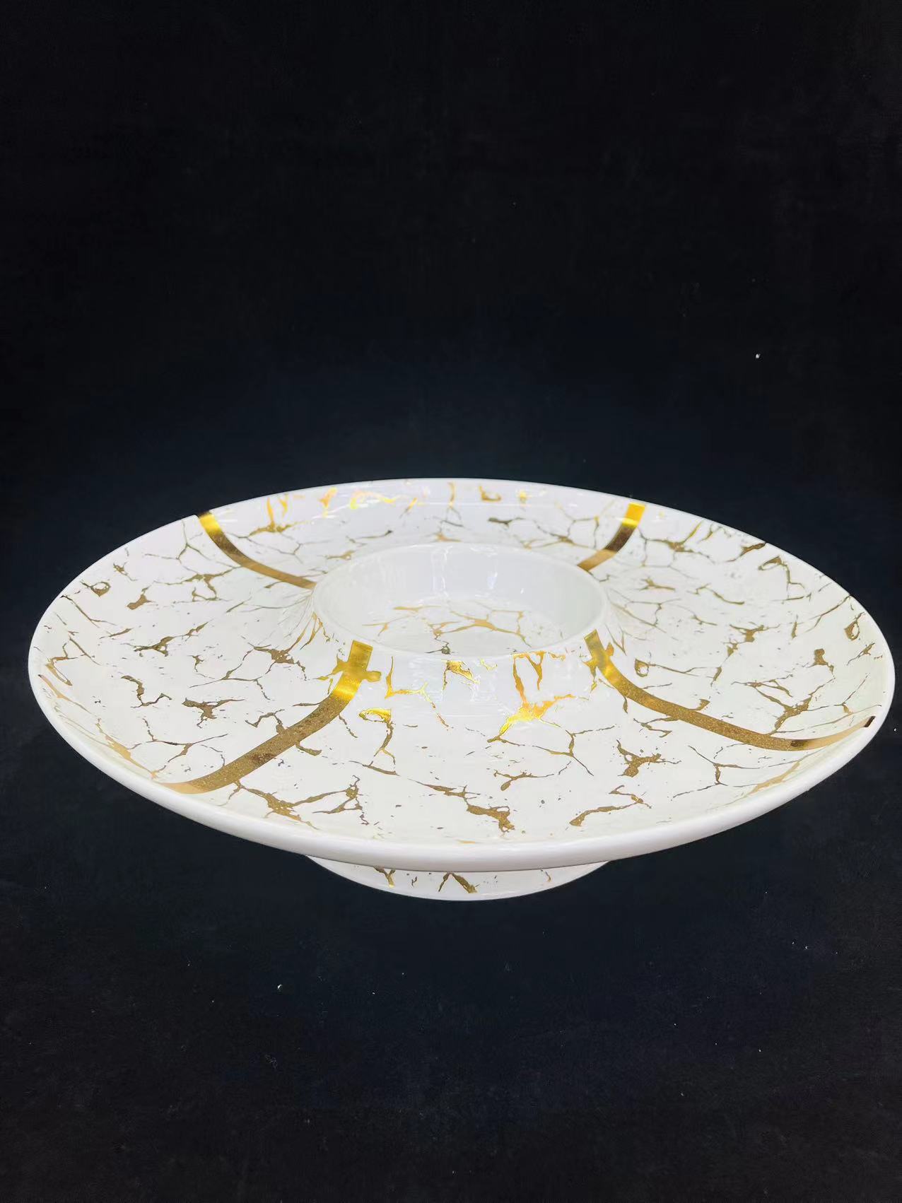 路由器整理盒/托盘/玻璃盘/路由器整理神器/阿拉伯茶具产品图