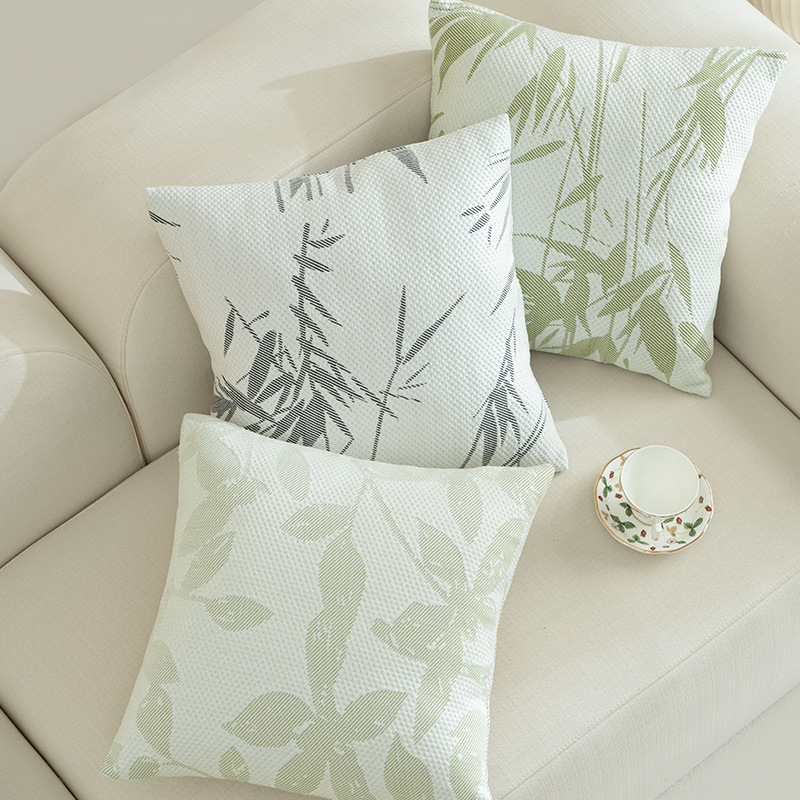 Summer ice silk cool pillow cover, light luxury ins living room sofa pillow, headrest, office cushion, waist support