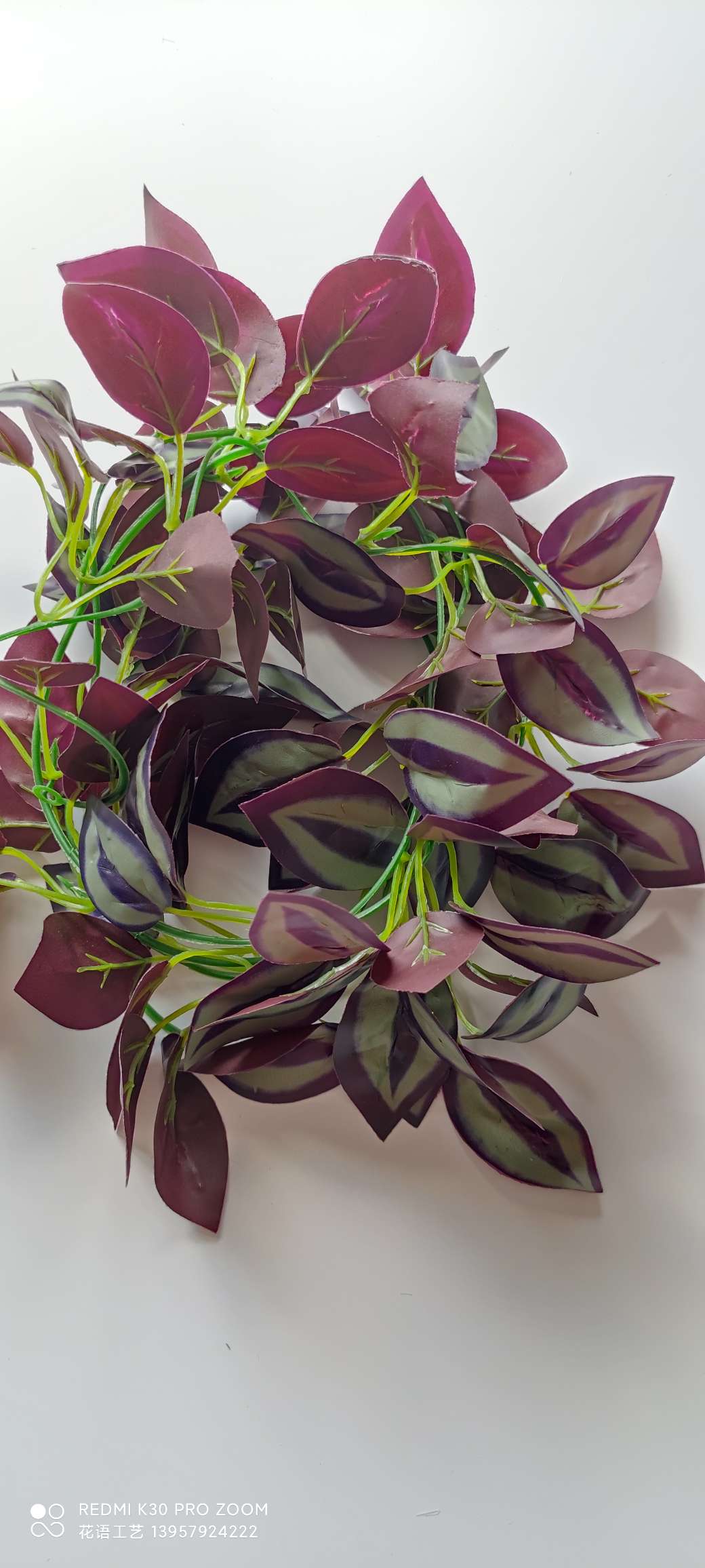 Artificial climbing plants: grape leaves, ivy, flower vines, green vines, green decorative green plants, vines, ivy detail image 8