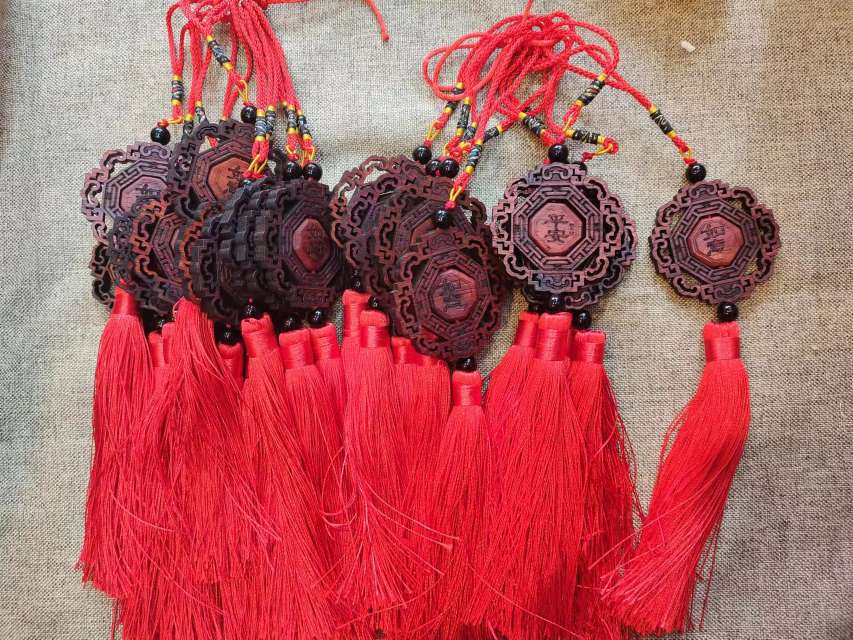 桃木汽车挂件保平安，一路顺风，一帆风顺，顺顺利利产品图