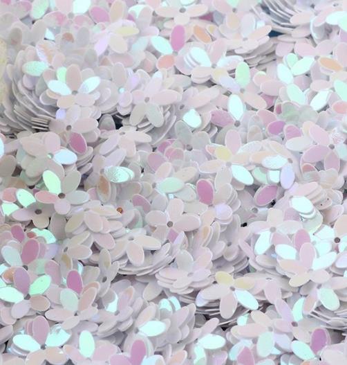 10MM五叶花凹亮片花朵，饰品配件，服装配件，DIY手工制作配件，工艺品配件500包装详情图3