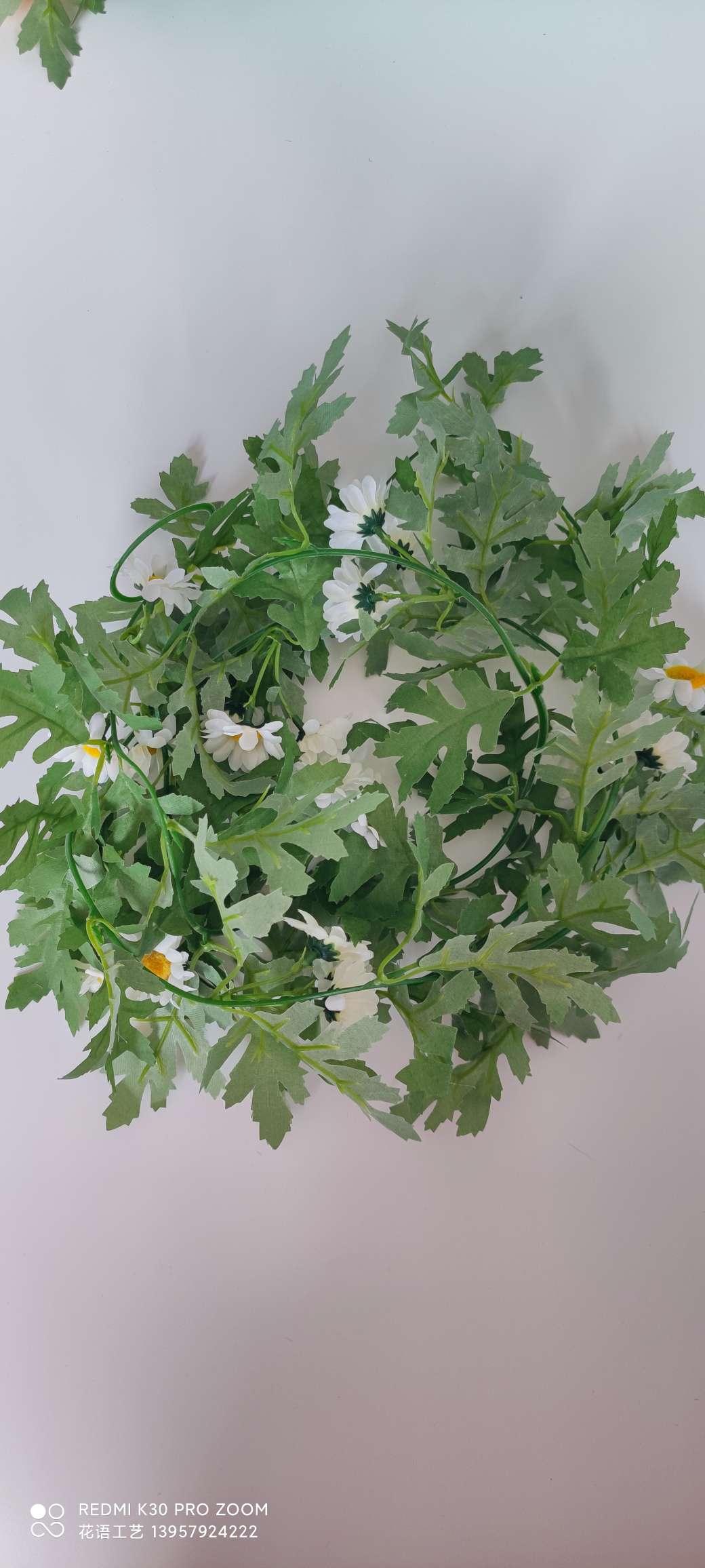 Artificial climbing plants: grape leaves, ivy, flower vines, green vines, green decorative green plants, vines, ivy detail image 10