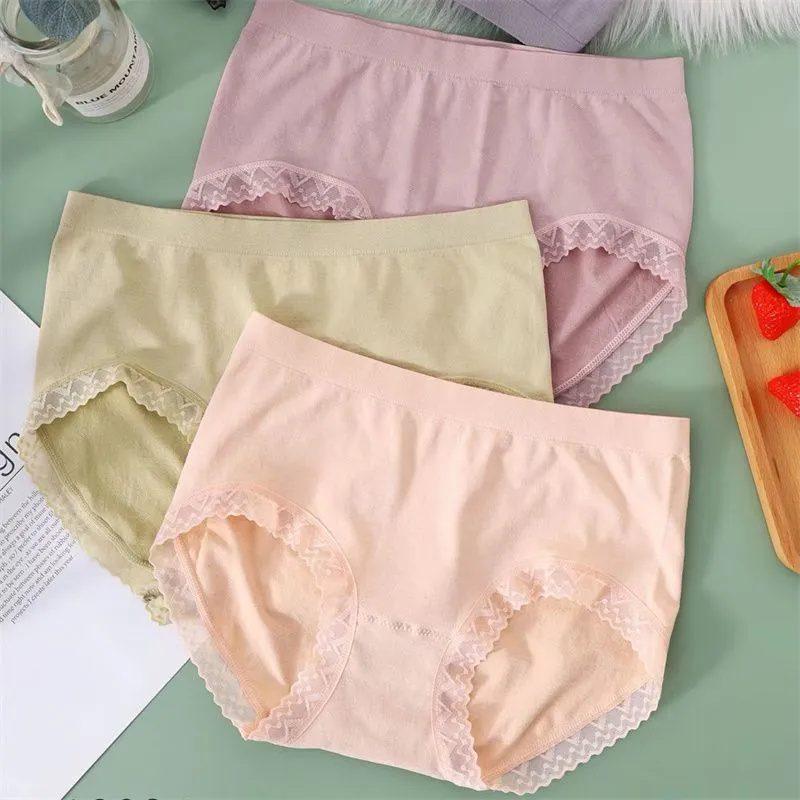 New women's underwear style: Comfortable and breathable. 3 underwear made of pure cotton