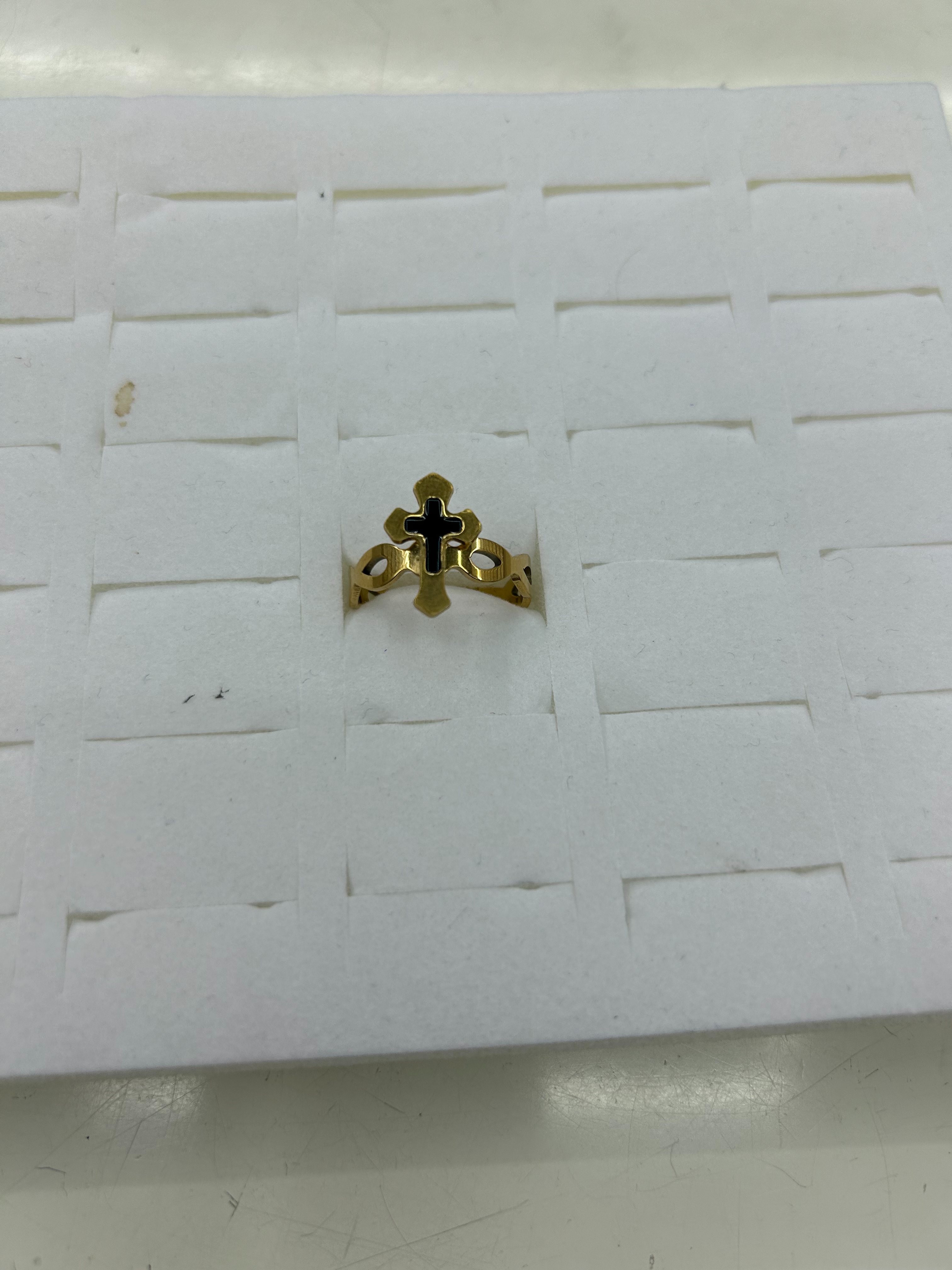 不锈钢男士戒指玉石装饰 独特个性银戒指女款 合金精制耐磨戒指时尚饰品