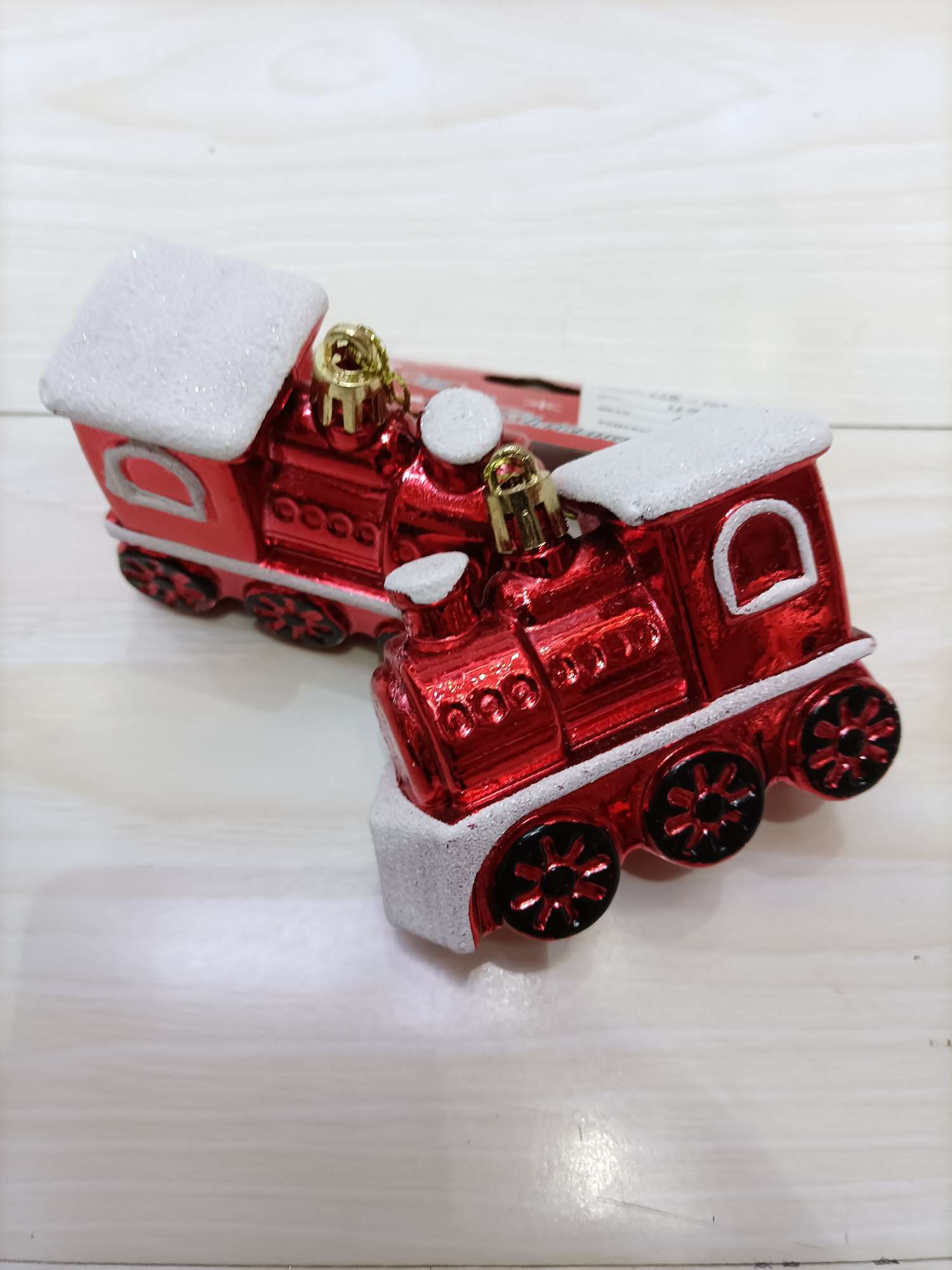 创意圣诞节办公室装饰品 小火车2只装文化节日气氛布置 其他圣诞用品礼品套装详情图2