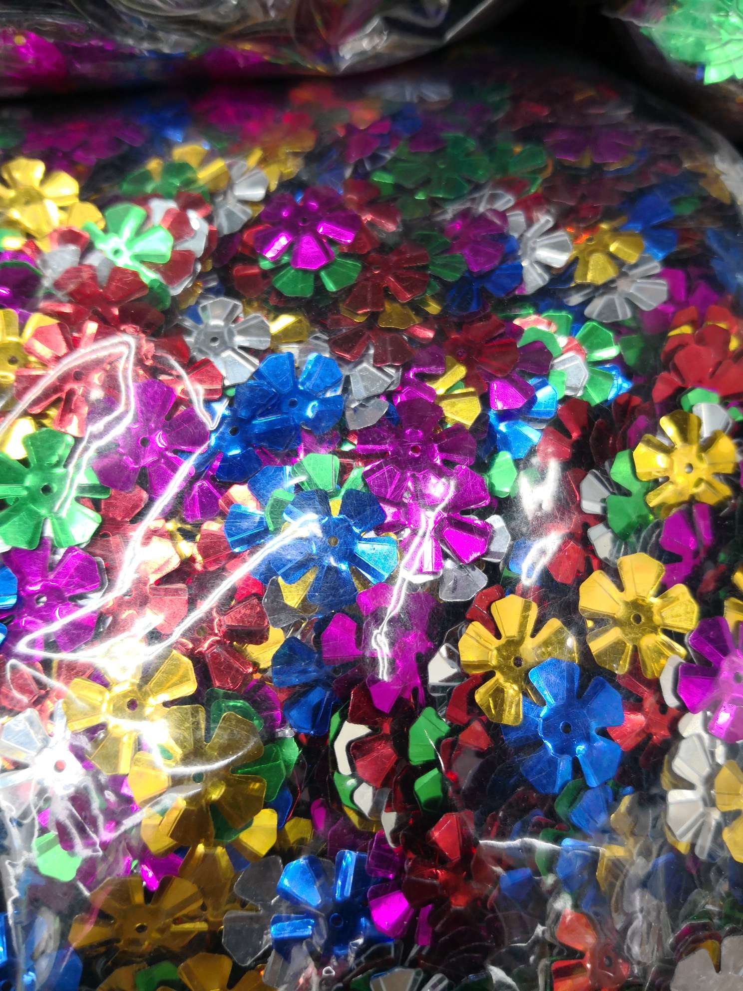 12*22树叶银底深色款亮片，饰品配件，DIY手工亮片，工艺品配件，500包装详情图8