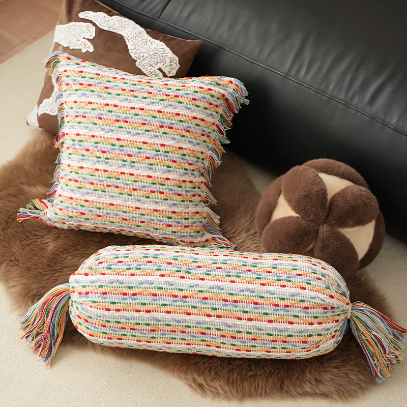 Cross-border foreign trade candy, cute dopamine, InS-style throw pillow, waist pillow cushion, sofa throw pillow cover, waist pillow details Picture