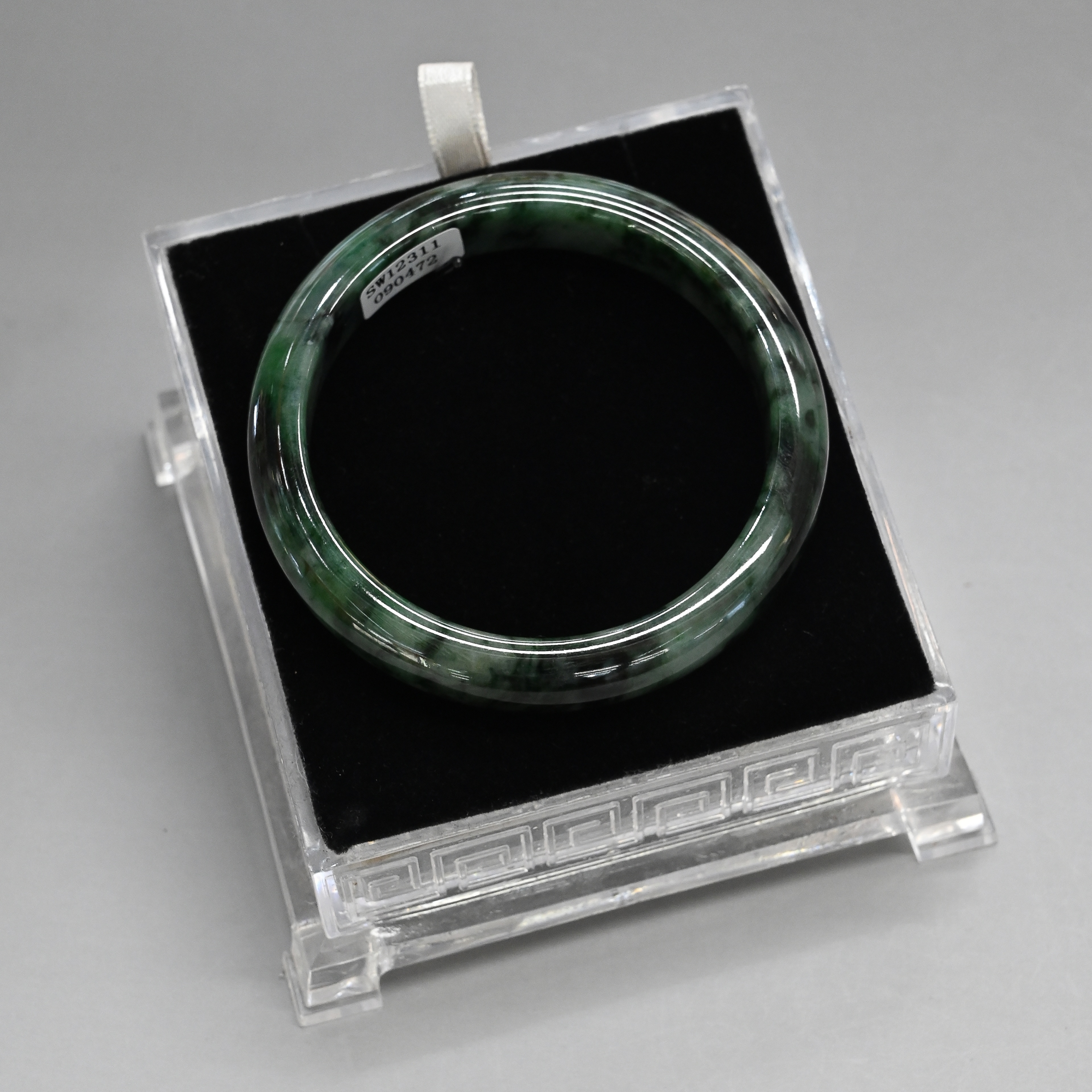 Real Fu Xia Jewelry Natural Jade Bracelet Dark Green Jewelry Hand Decorated Jade Bracelet Jade Bracelet New Chinese Style details Picture