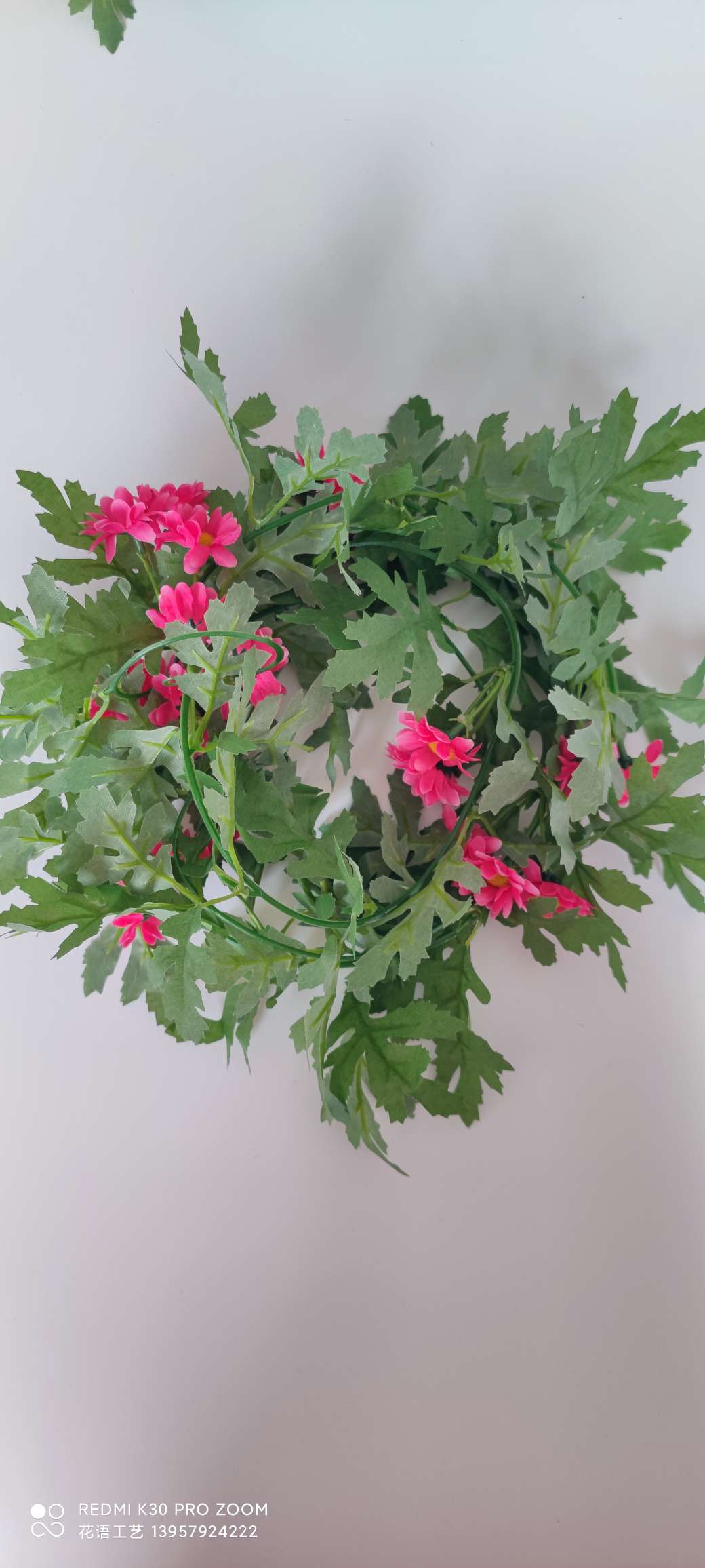 Artificial climbing plants: grape leaves, ivy, flower vines, green vines, green decorative green plants, vines, ivy detail image 13