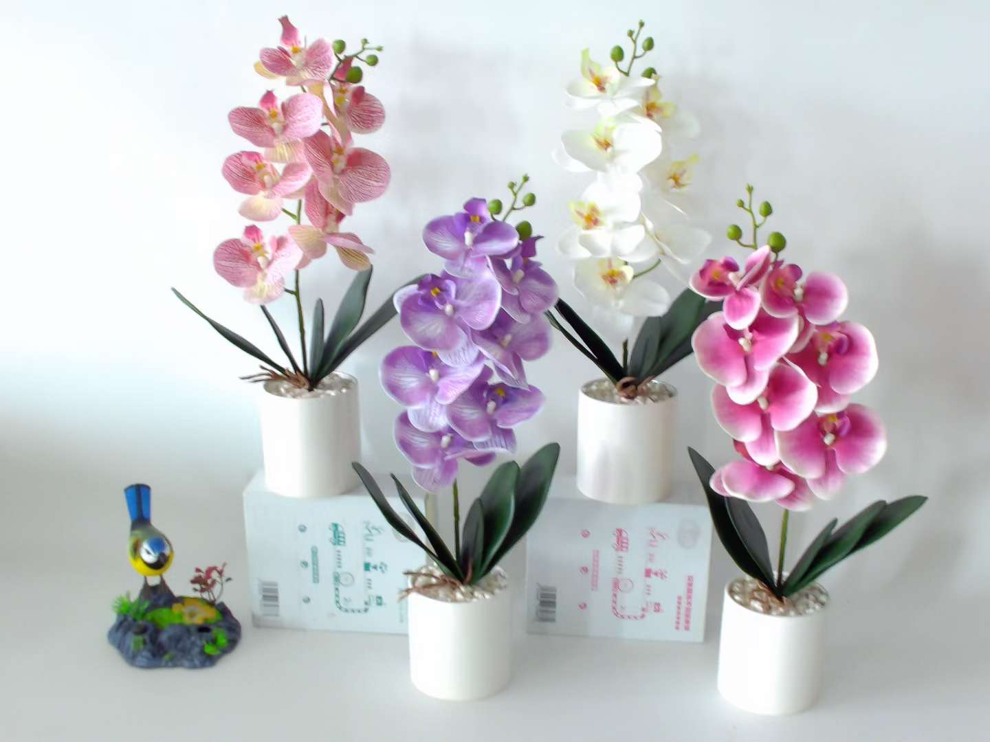 Simulation Of Two Lilian Straight Basin Bonsai Home Wedding Decoration Office Desktop Potted Plant Wholesale