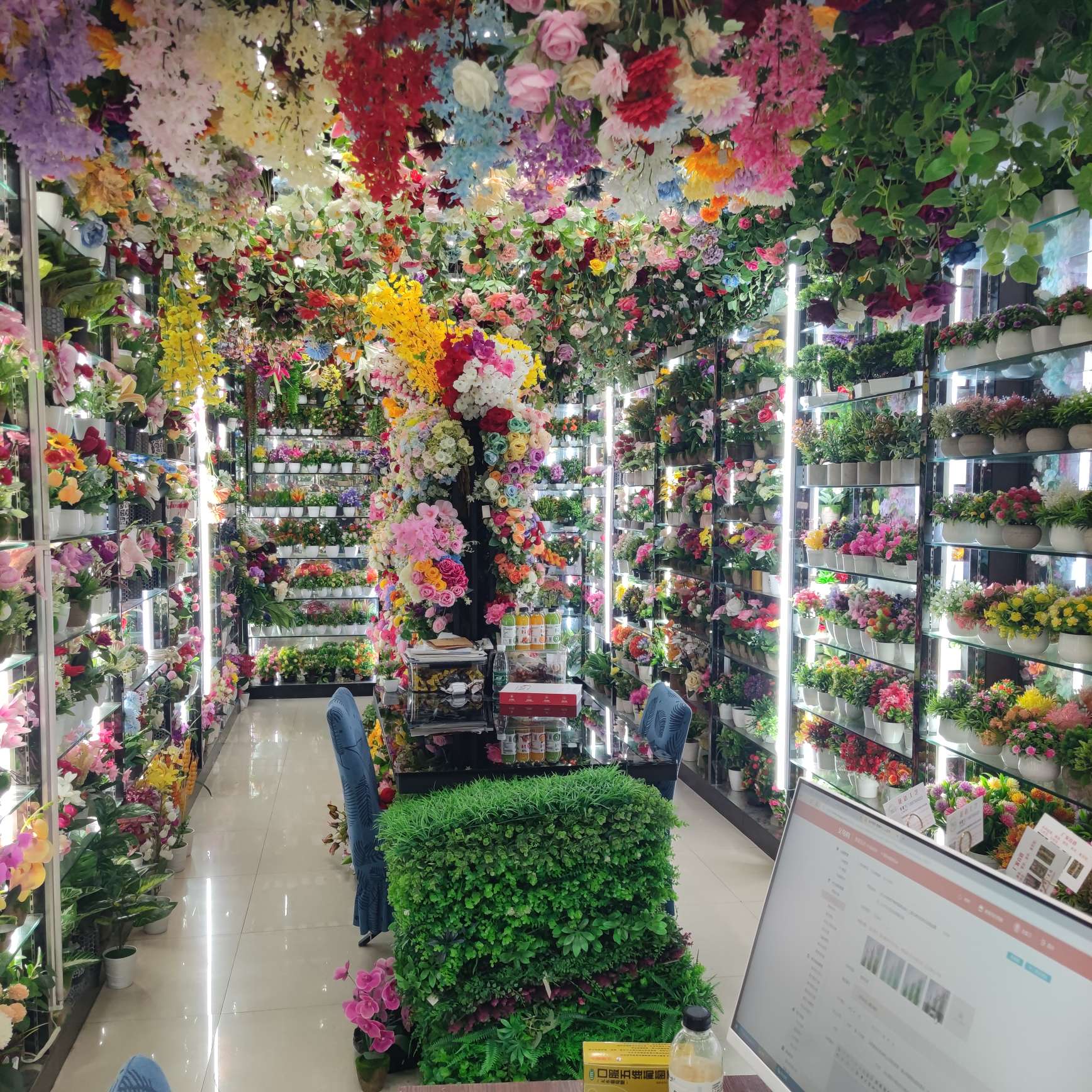 Artificial Lawn Green Wall Plastic Turf Decoration Green Lawn Flower Background Plant Wall People Fake Lawn undefined