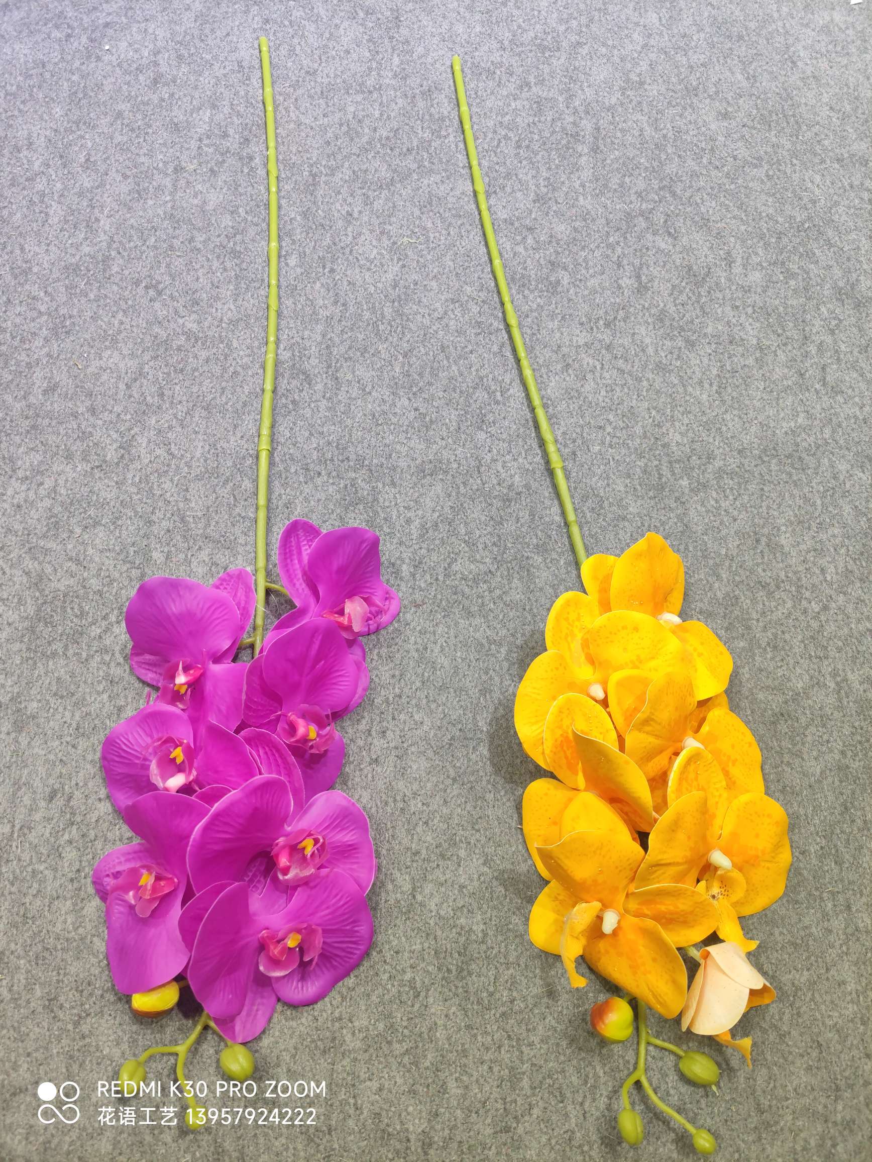 3D Printing Phalaenopsis Simulation Flower Home Decoration Wedding Hall Decoration Fake Flower People Fake Flower Silk Flower Wholesale Item Picture