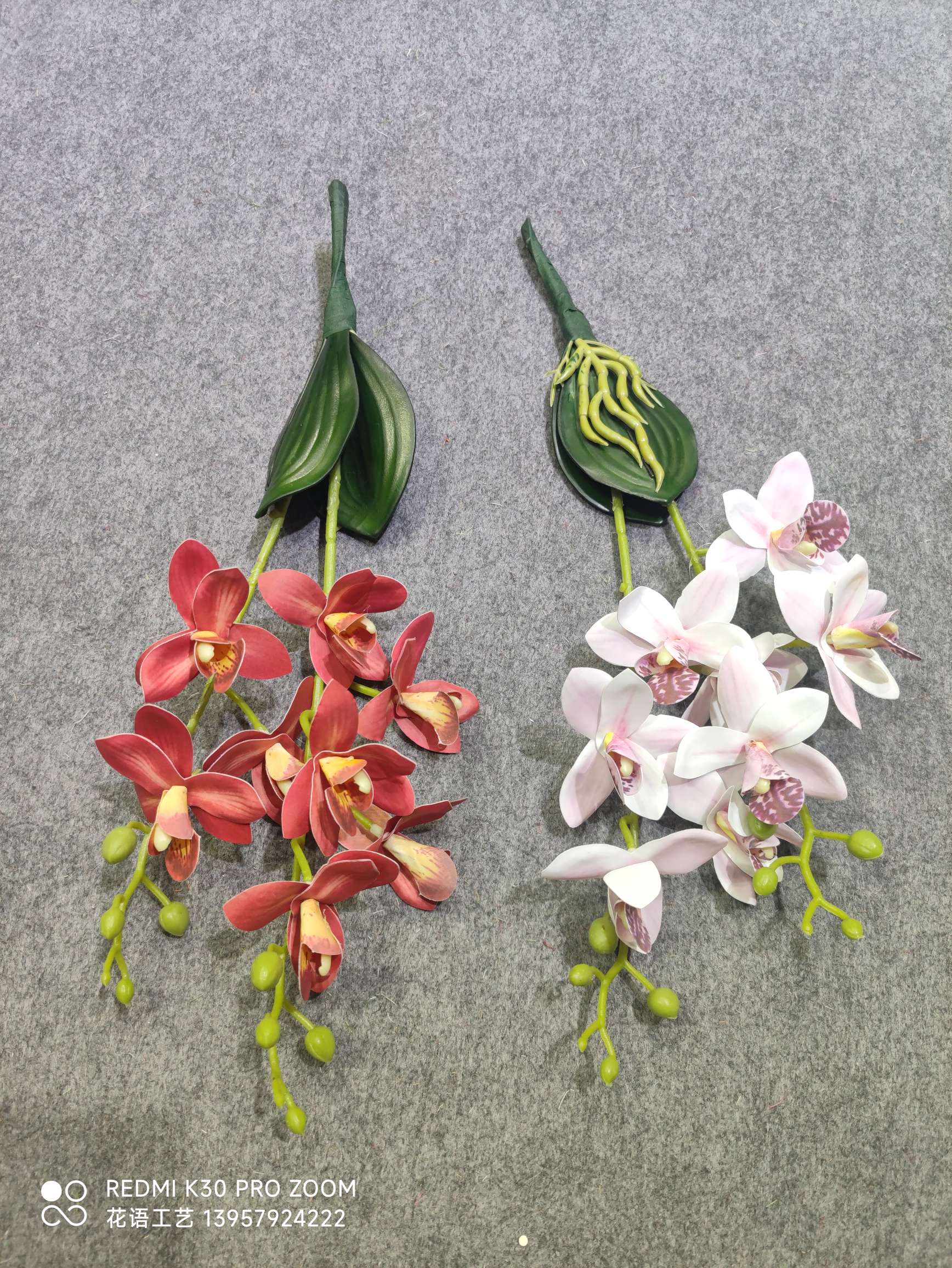 Single Branch Feel Clematis Simulation Flower 3D Printing 3-Head Vine Home Decoration Wedding Flower Arrangement Display Magnolia Flower Application Scenario