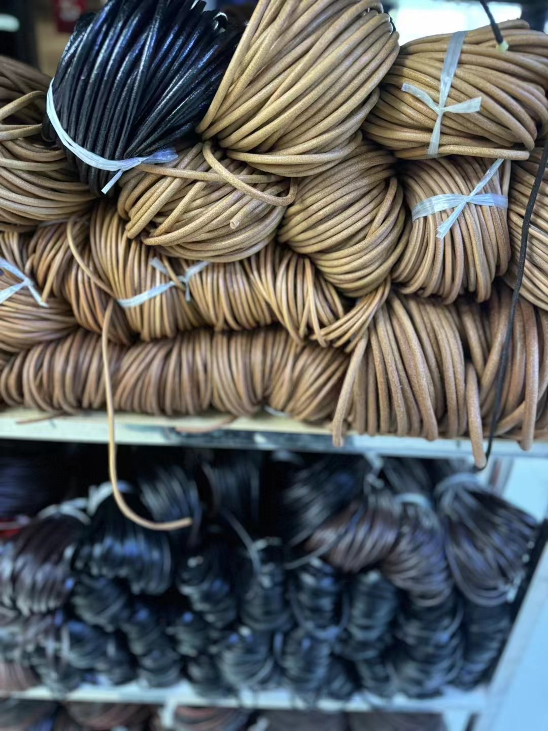 Factory direct sales of leather rope accessories, wire and tape