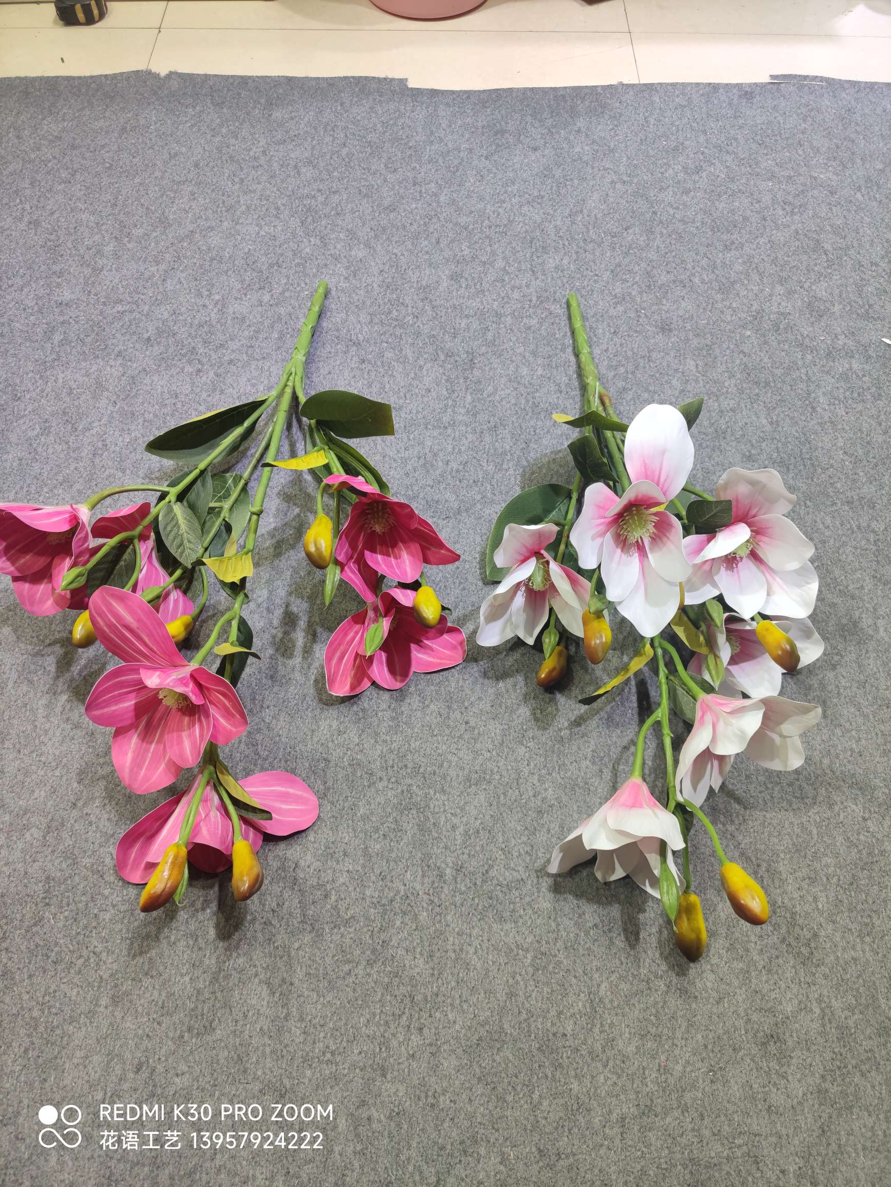 Wedding Flower Arrangement Multicolor Twig Phalaenopsis Cloth Phalaenopsis Simulation Flower Decoration Wedding Arrangement Flower Silk Flower Material undefined