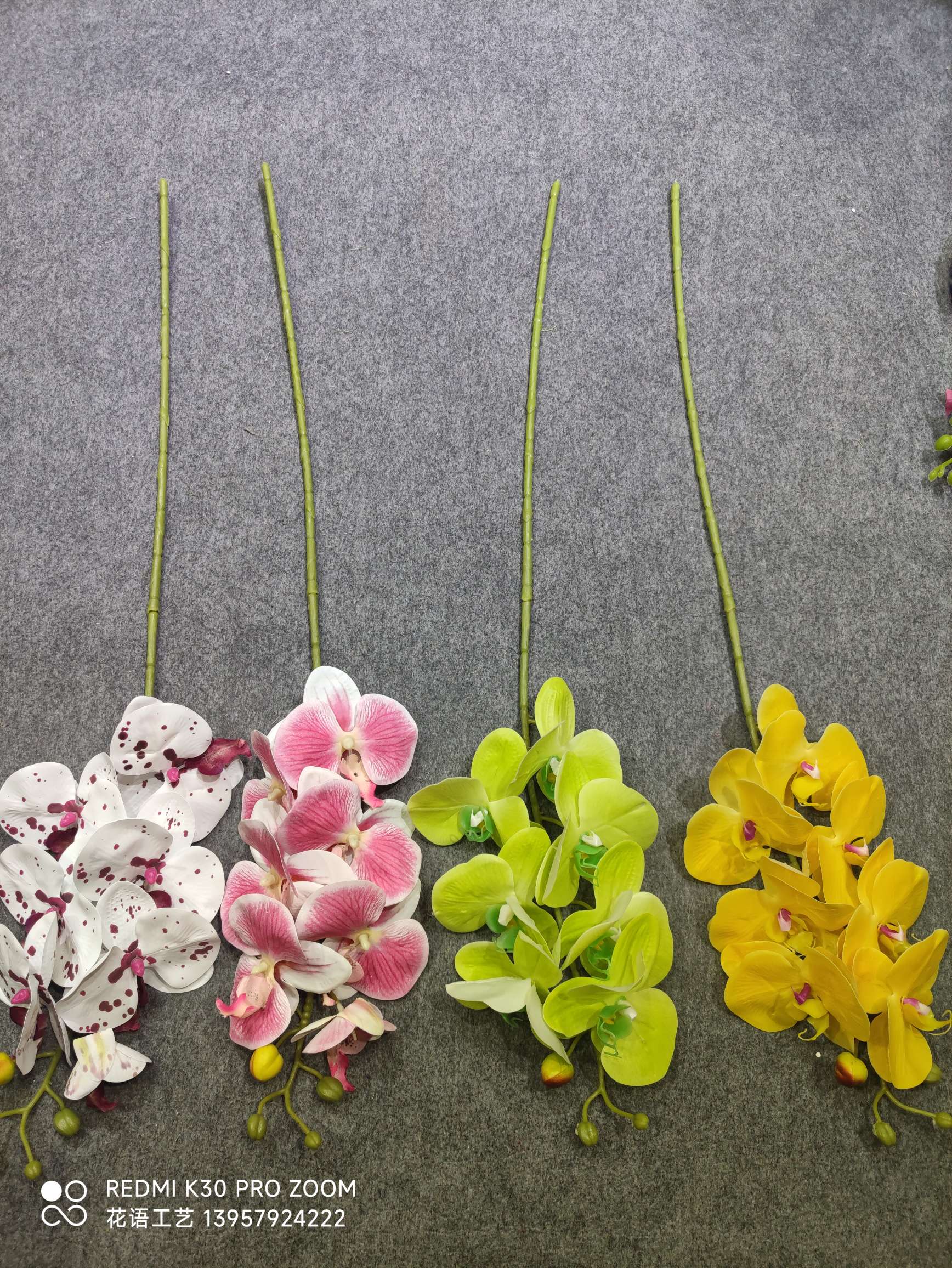 3D Printing Phalaenopsis Simulation Flower Home Decoration Wedding Hall Decoration Fake Flower People Fake Flower Silk Flower Wholesale Specification drawing