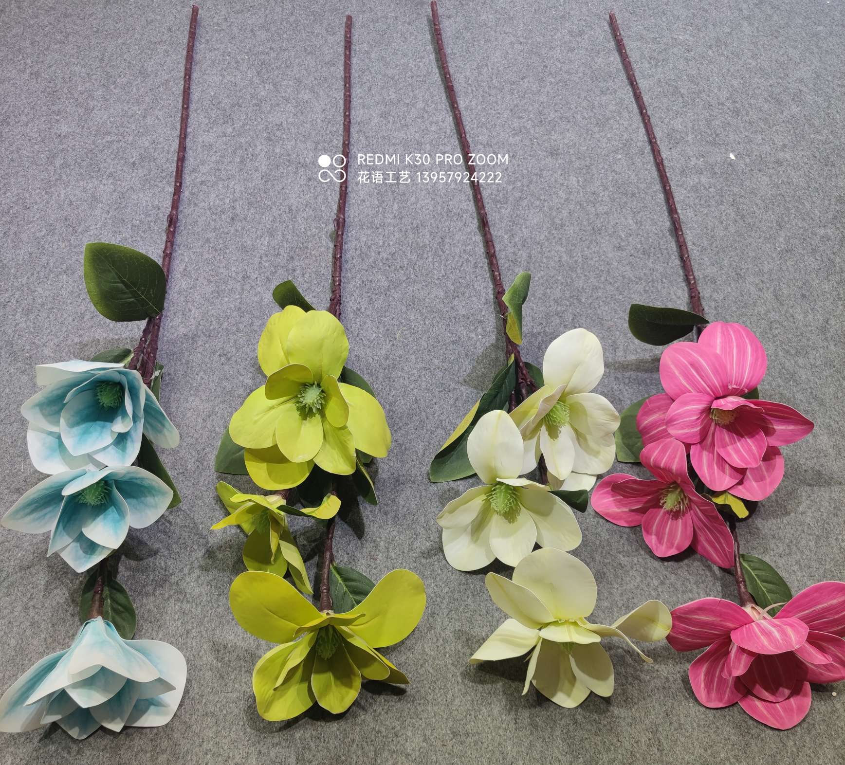 Wedding Flower Arrangement Multicolor Twig Phalaenopsis Cloth Phalaenopsis Simulation Flower Decoration Wedding Arrangement Flower Silk Flower Material undefined