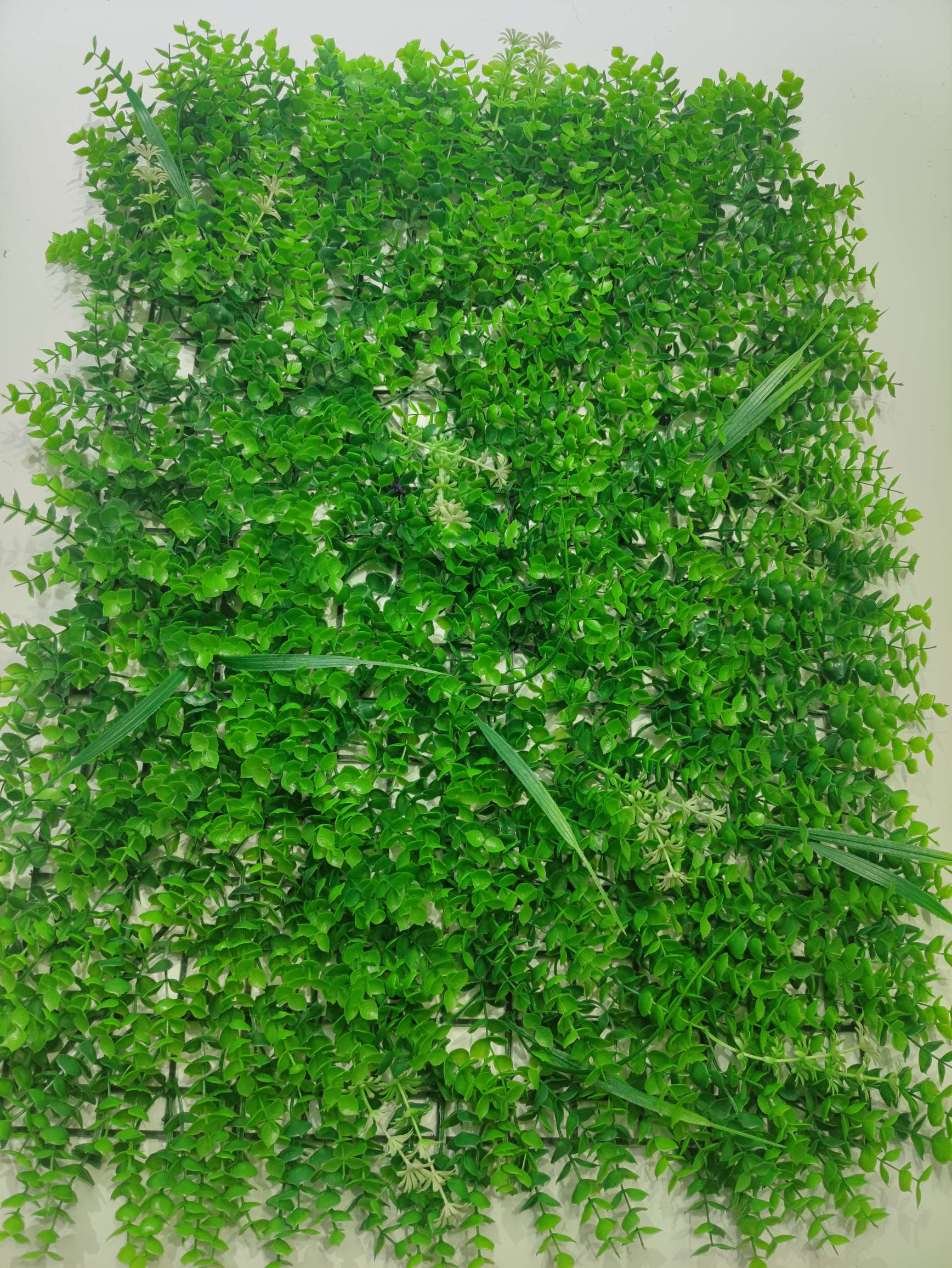 Simulated Plant Wall Outdoor Shop Recruit Sun Protection Artificial Plastic Fake Lawn Green Wall Simulated Plant Flower Wall Specification drawing
