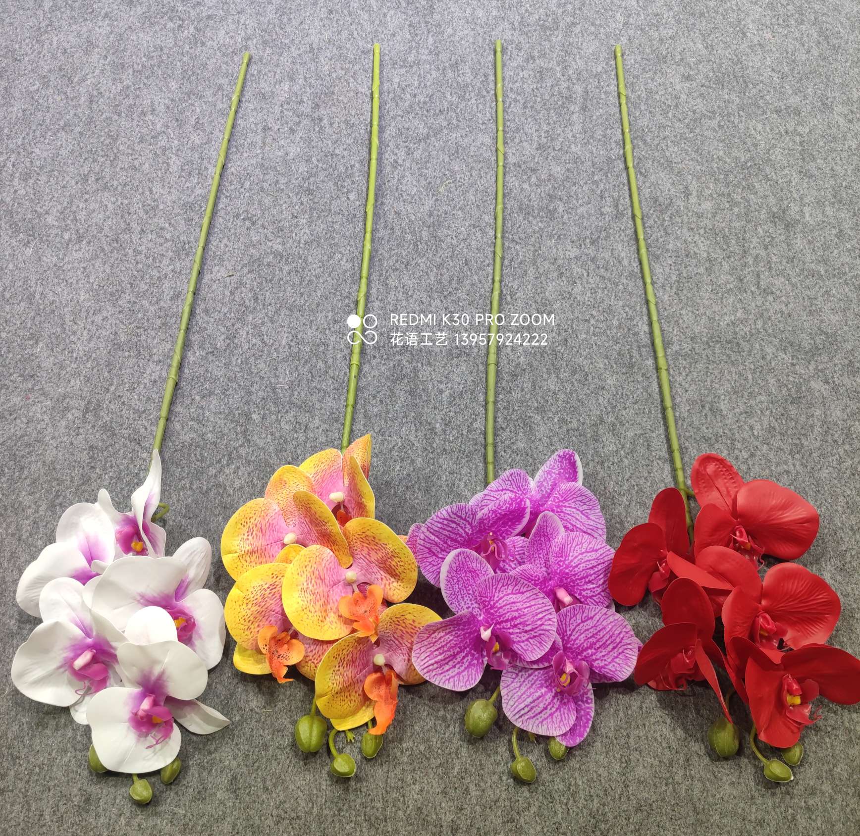 3D Printing Phalaenopsis Simulation Flower Home Decoration Wedding Hall Decoration Fake Flower People Fake Flower Silk Flower Wholesale undefined