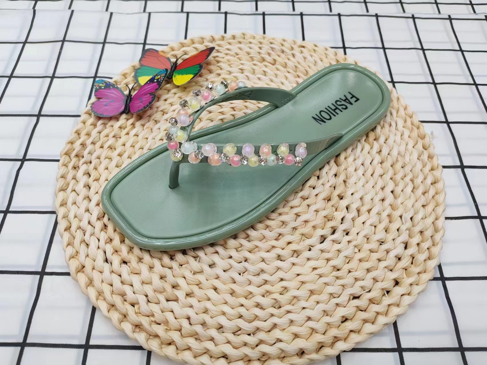 Summer fashion outerwear flip-flops Specification drawing