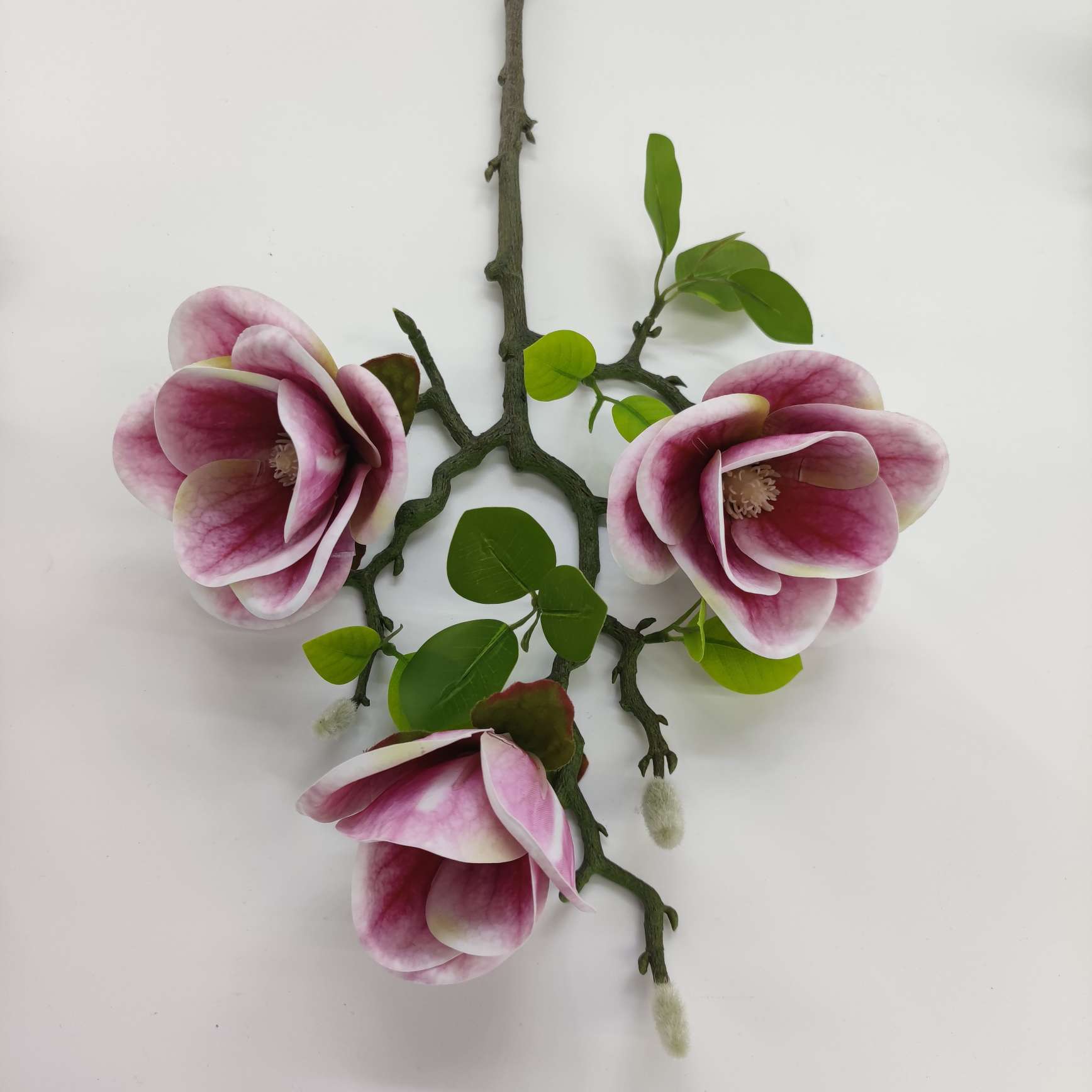 Foreign Trade Feel Hydrangea 3D Printing Tape Single Blue Purple Hydrangea Wedding Home Fake Flower Wholesale undefined