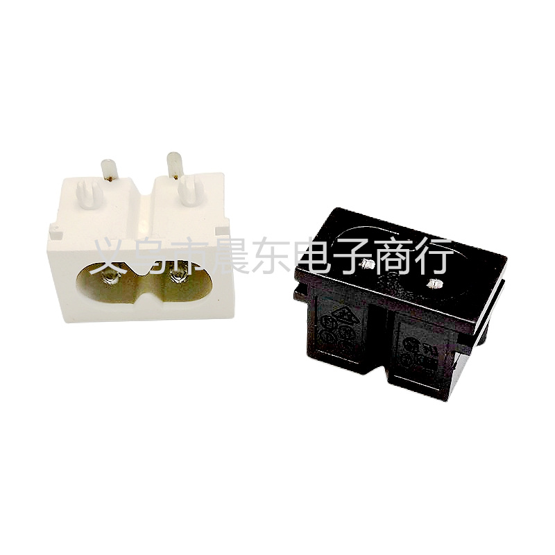 Factory direct sales AC190 power socket, 8-shaped card socket, AC power socket Specification image