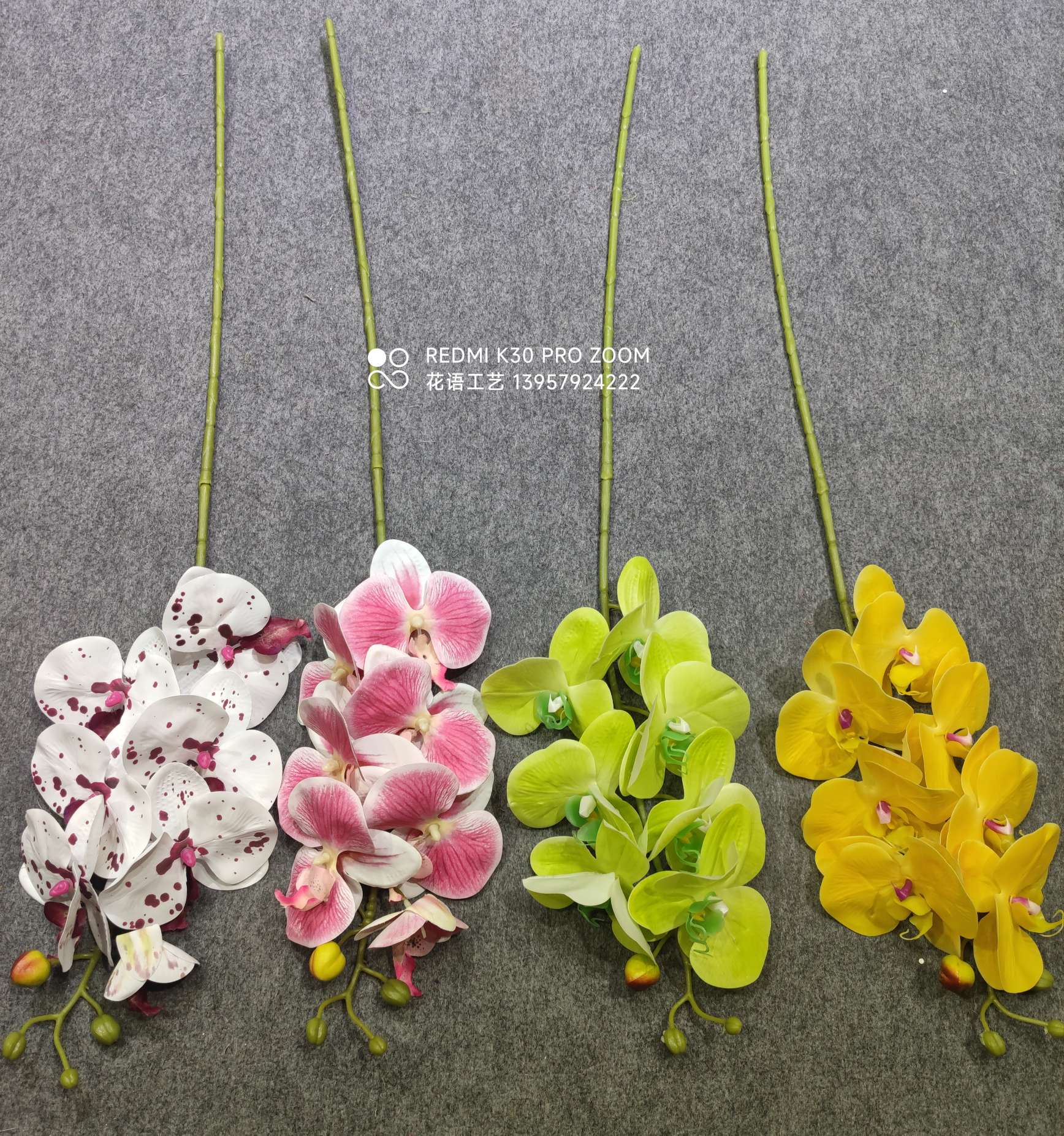 3D Printing Phalaenopsis Simulation Flower Home Decoration Wedding Hall Decoration Fake Flower People Fake Flower Silk Flower Wholesale details Picture