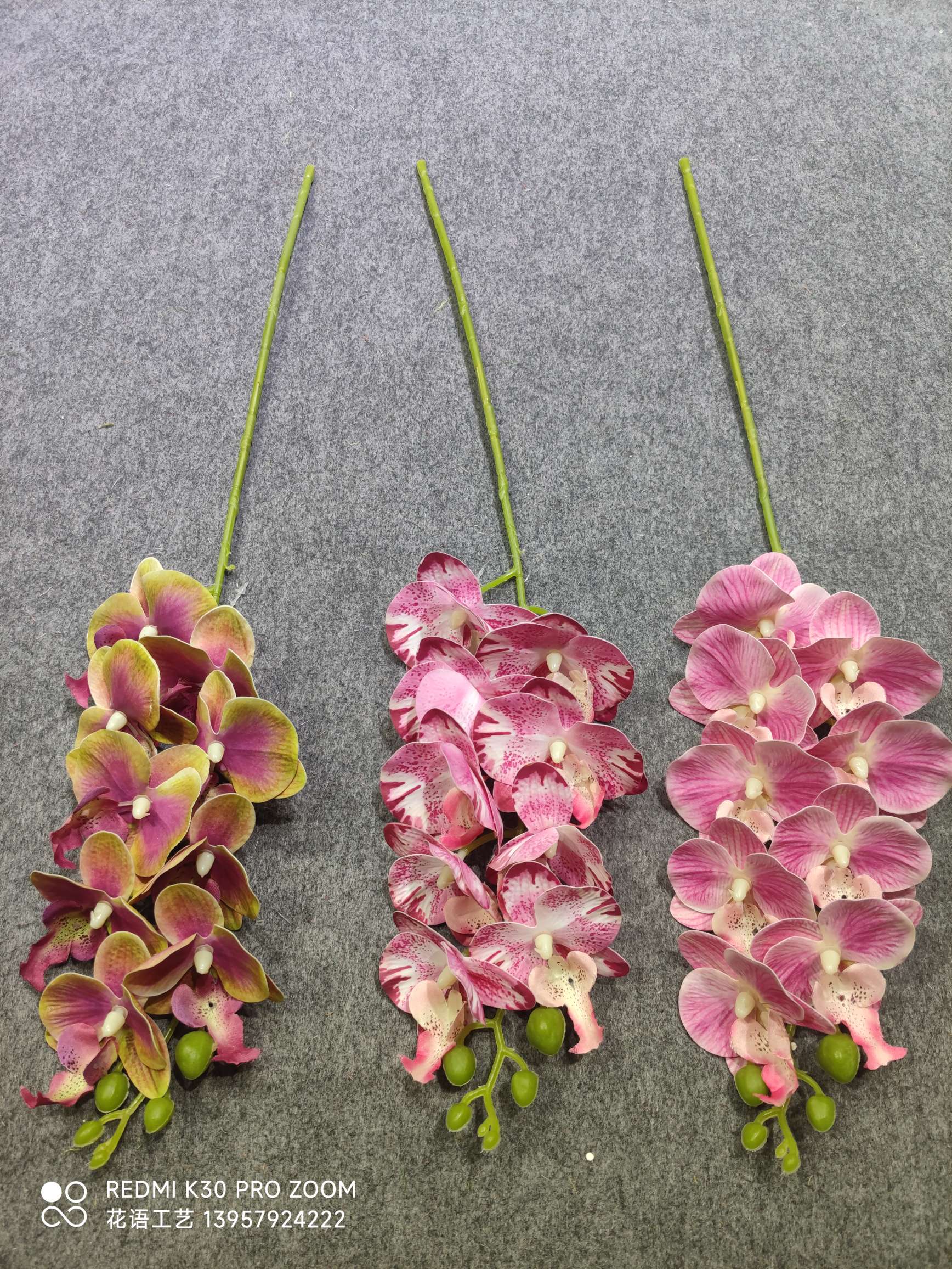 3D Printing Phalaenopsis Simulation Flower Home Decoration Wedding Hall Decoration Fake Flower People Fake Flower Silk Flower Wholesale undefined