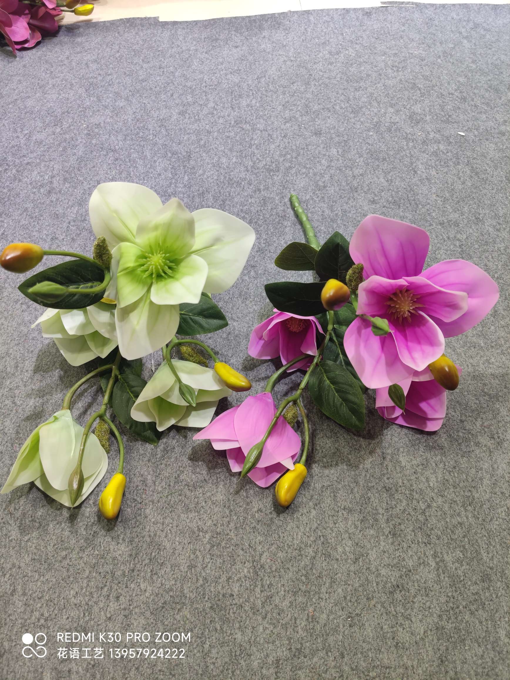 Wedding Flower Arrangement Multicolor Twig Phalaenopsis Cloth Phalaenopsis Simulation Flower Decoration Wedding Arrangement Flower Silk Flower Material undefined