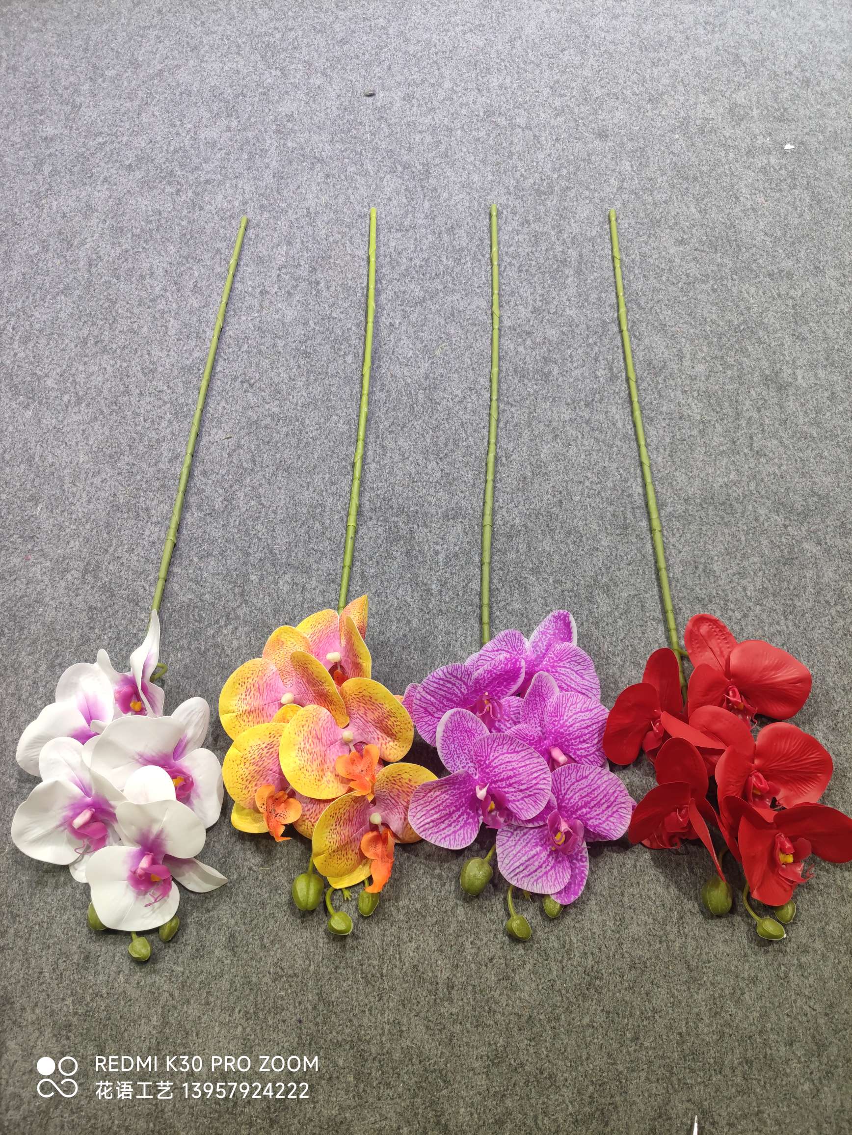 3D Printing Phalaenopsis Simulation Flower Home Decoration Wedding Hall Decoration Fake Flower People Fake Flower Silk Flower Wholesale undefined