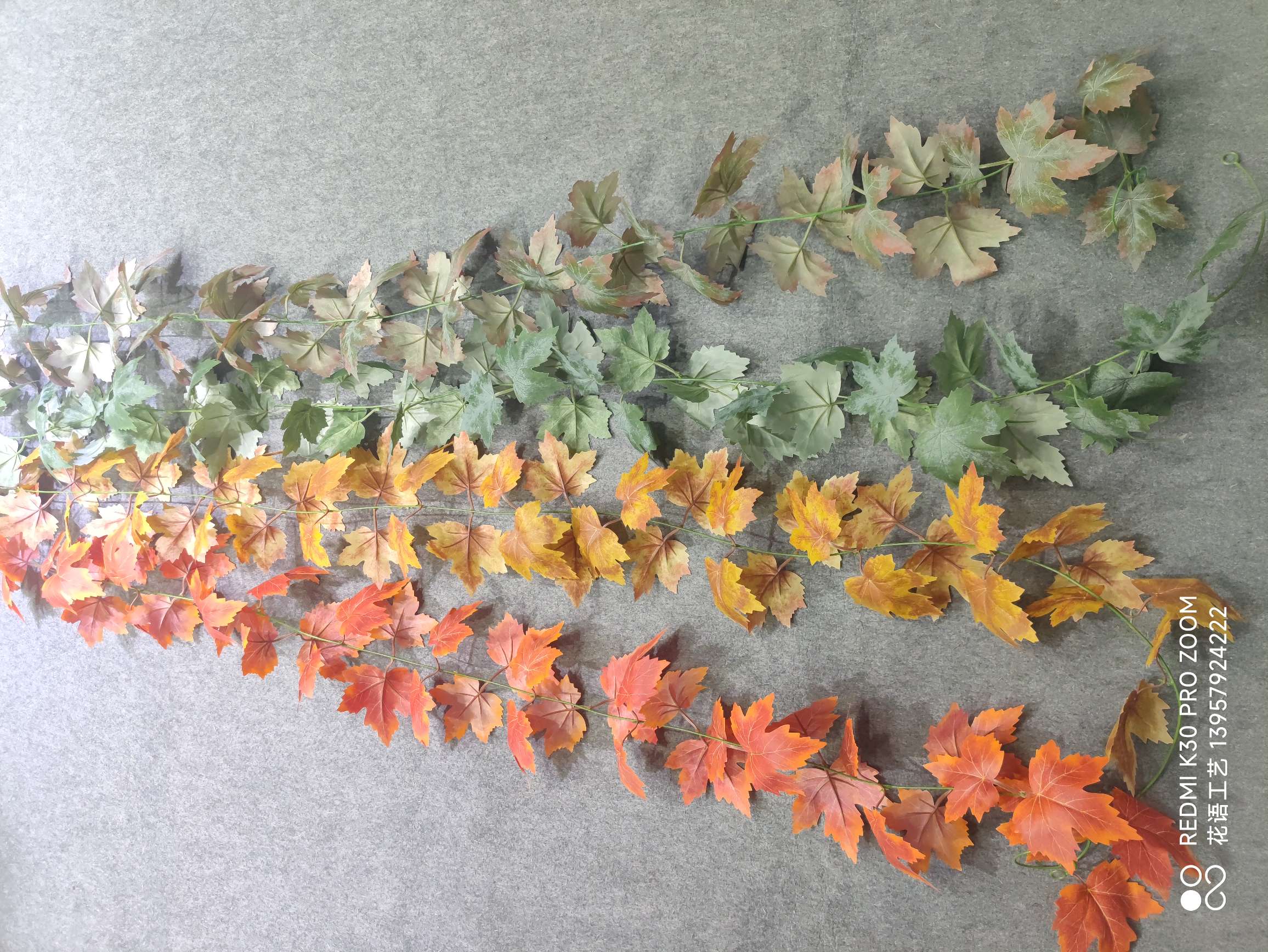 Artificial Maple Leaf Artificial Fall Color Small Bundle Halloween Thanksgiving Decoration Autumn Artificial Plant Cloth Leaves Fake Flowers undefined