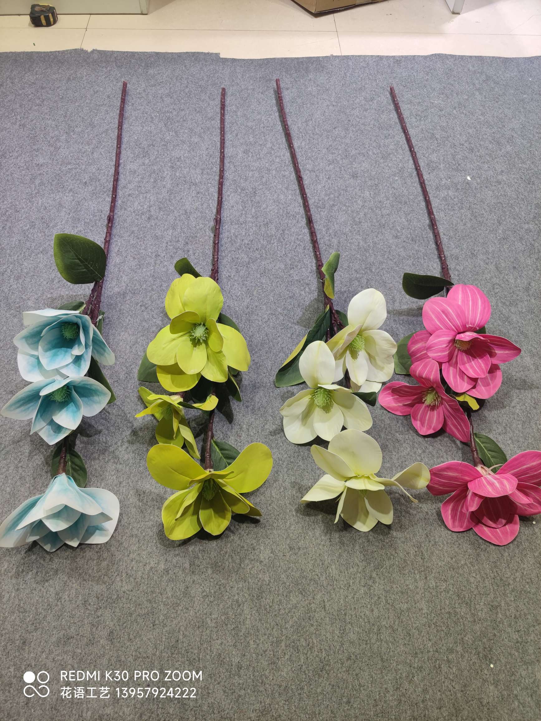 Wedding Flower Arrangement Multicolor Twig Phalaenopsis Cloth Phalaenopsis Simulation Flower Decoration Wedding Arrangement Flower Silk Flower Material undefined