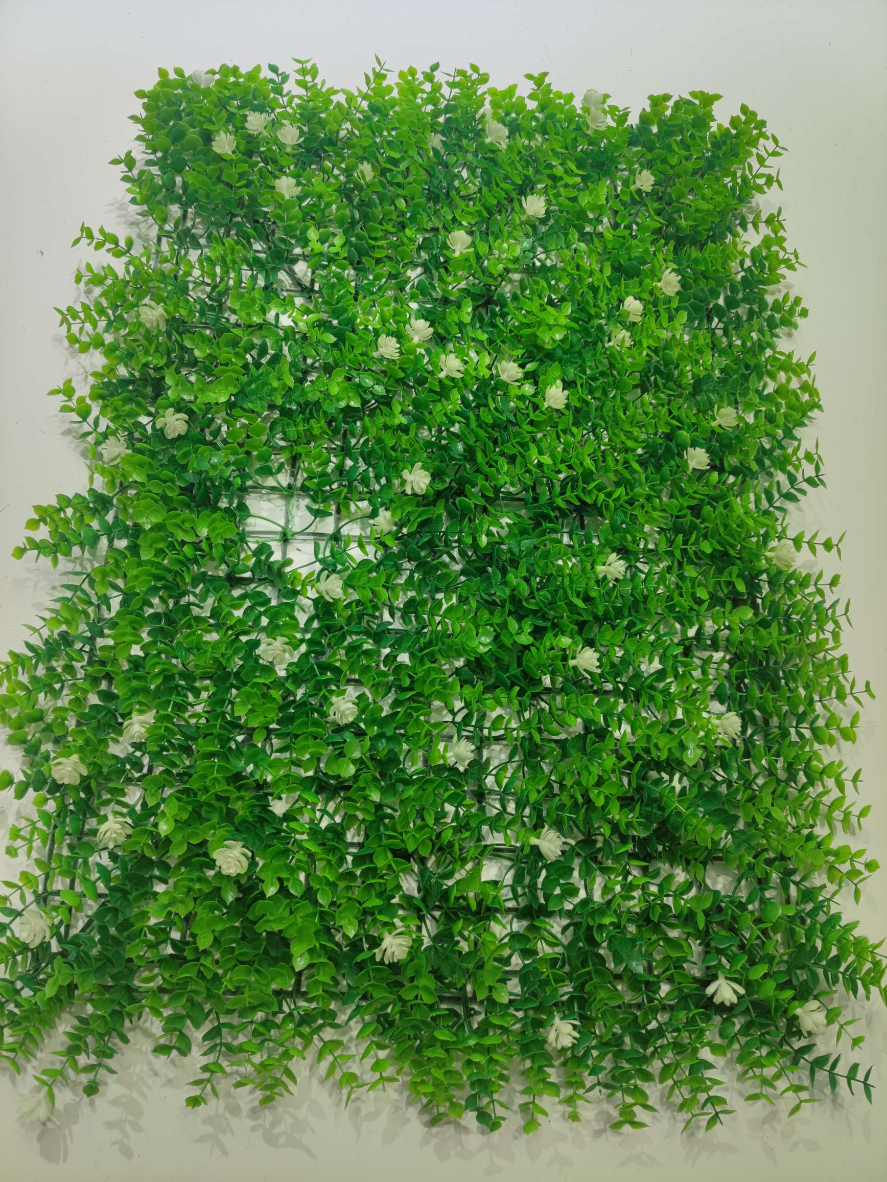 Simulated Plant Wall Outdoor Shop Recruit Sun Protection Artificial Plastic Fake Lawn Green Wall Simulated Plant Flower Wall details Picture