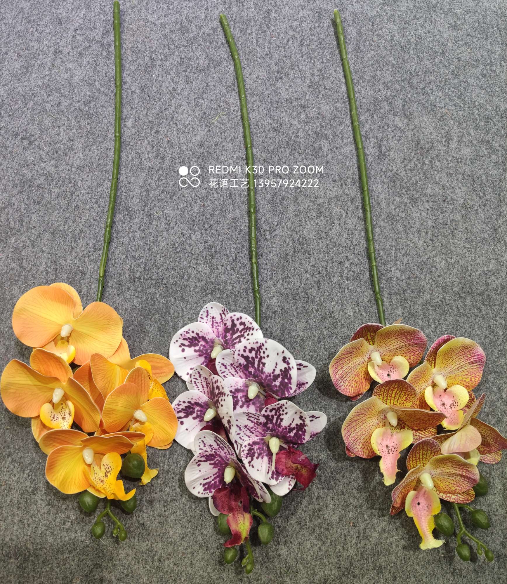 3D Printing Phalaenopsis Simulation Flower Home Decoration Wedding Hall Decoration Fake Flower People Fake Flower Silk Flower Wholesale undefined