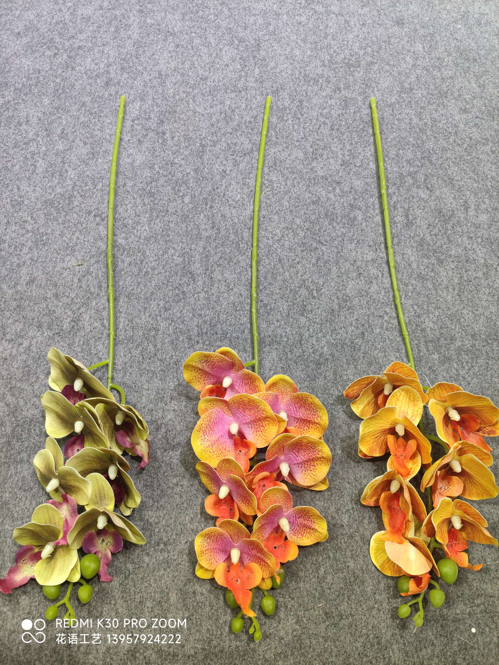 3D Printing Phalaenopsis Simulation Flower Home Decoration Wedding Hall Decoration Fake Flower People Fake Flower Silk Flower Wholesale undefined