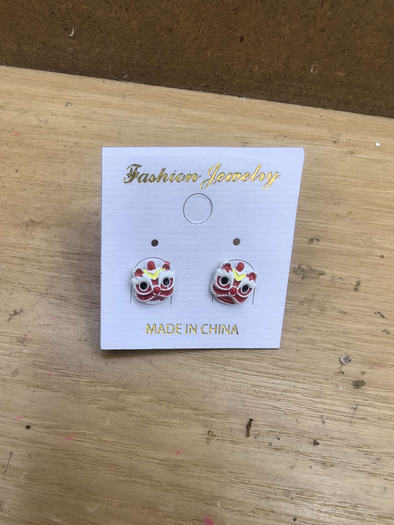 狮子头优雅耳钉 时尚， 简约滴油品质款饰品
