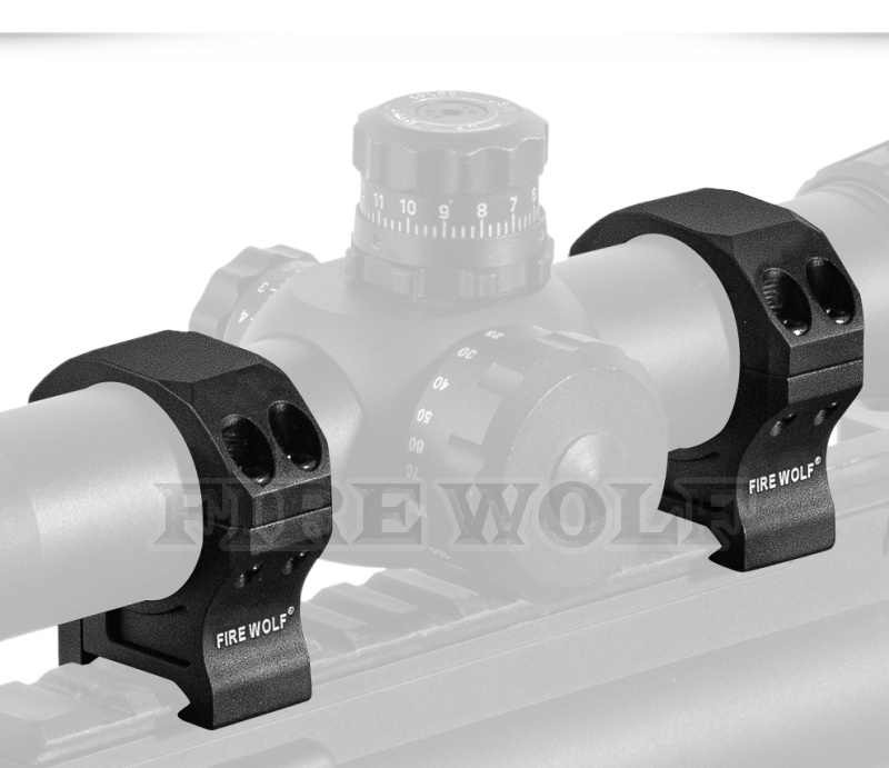330196 Fire wolf 火狼 高品质7075材质瞄准器夹具30mm中宽支架20mm 望远镜瞄夹具详情10